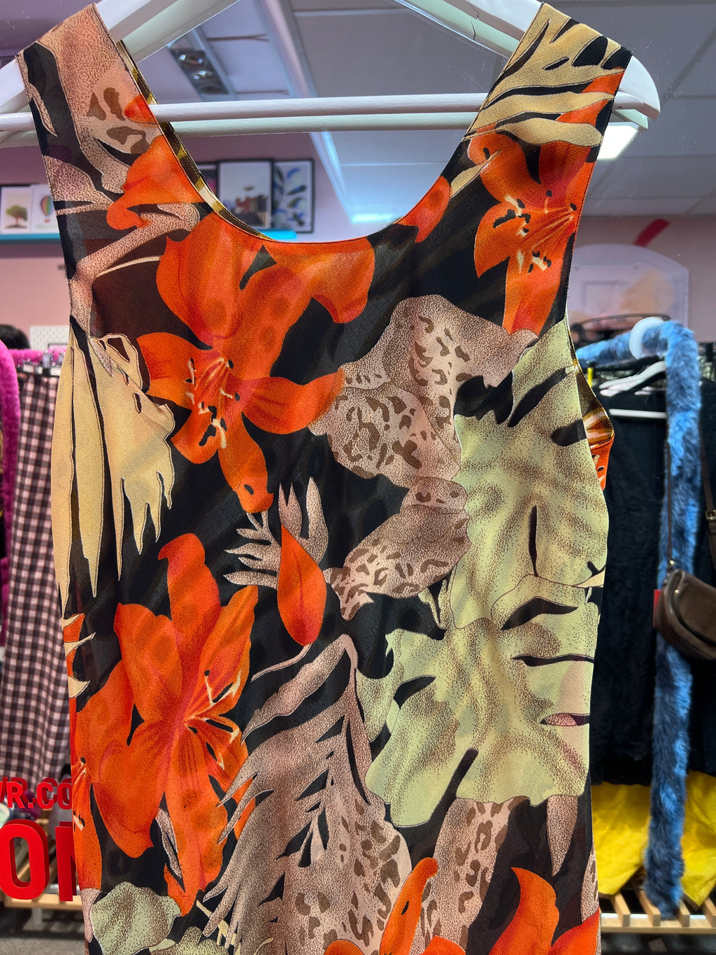 Double sided handmade flowy dress