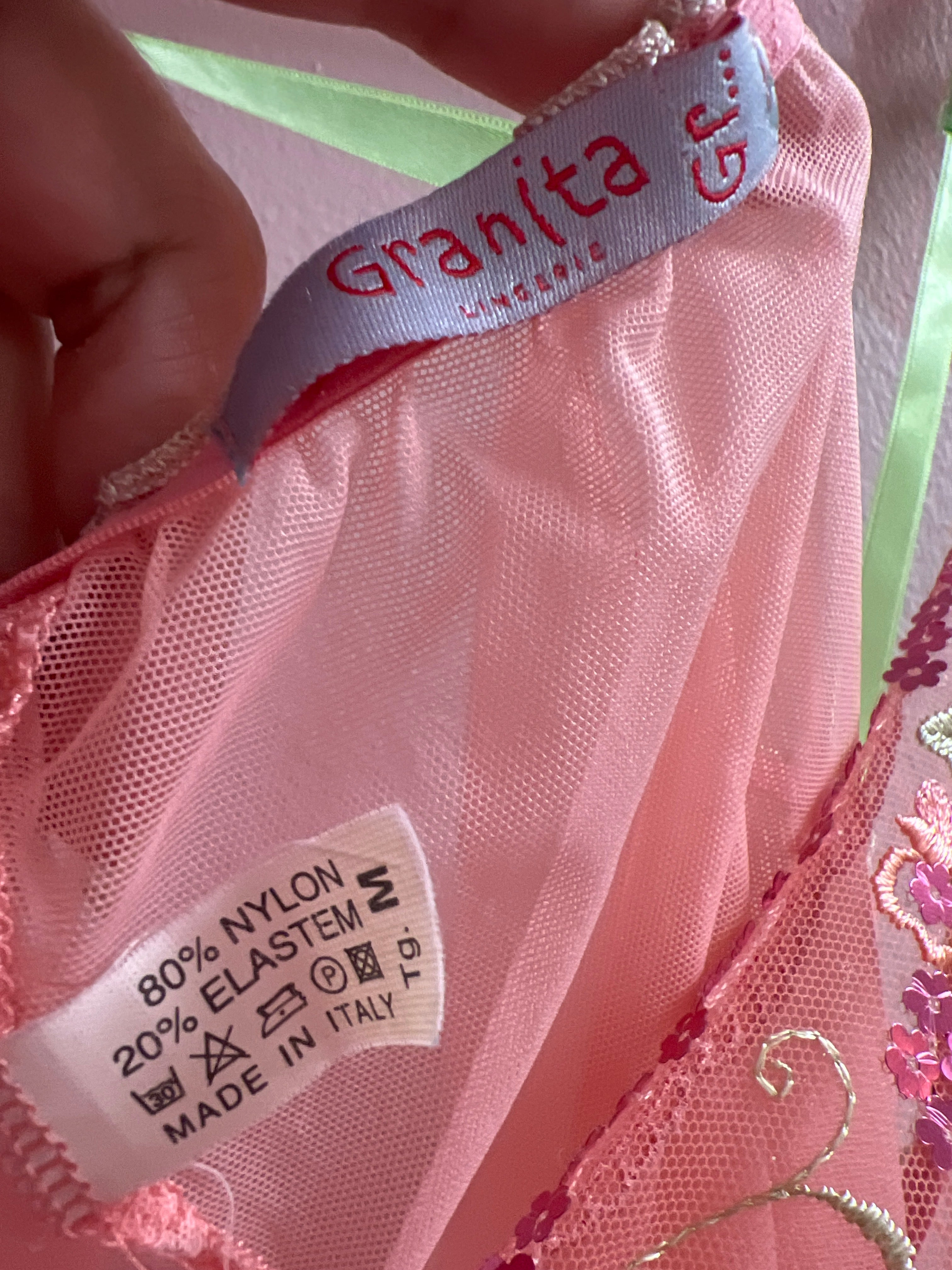 Y2K pink fairy vibes made in Italy top