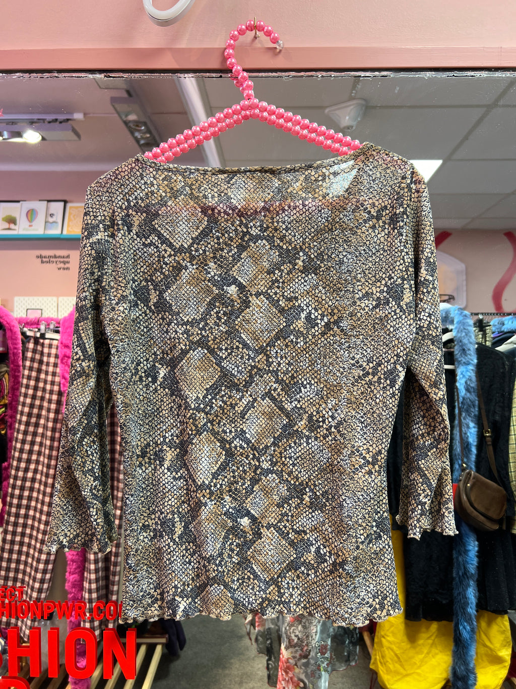 Animal print top