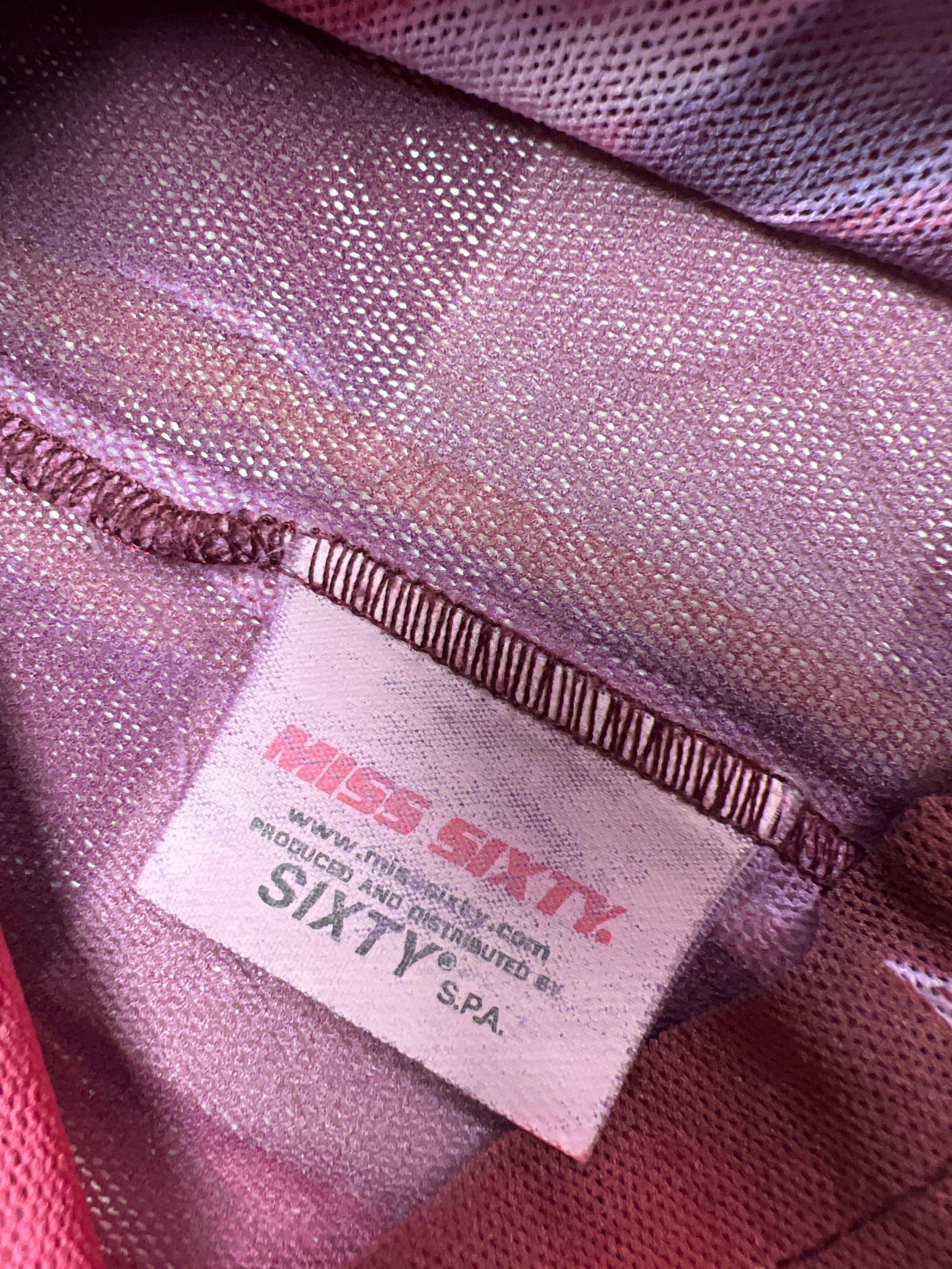 Miss Sixty mesh Y2K vibes top