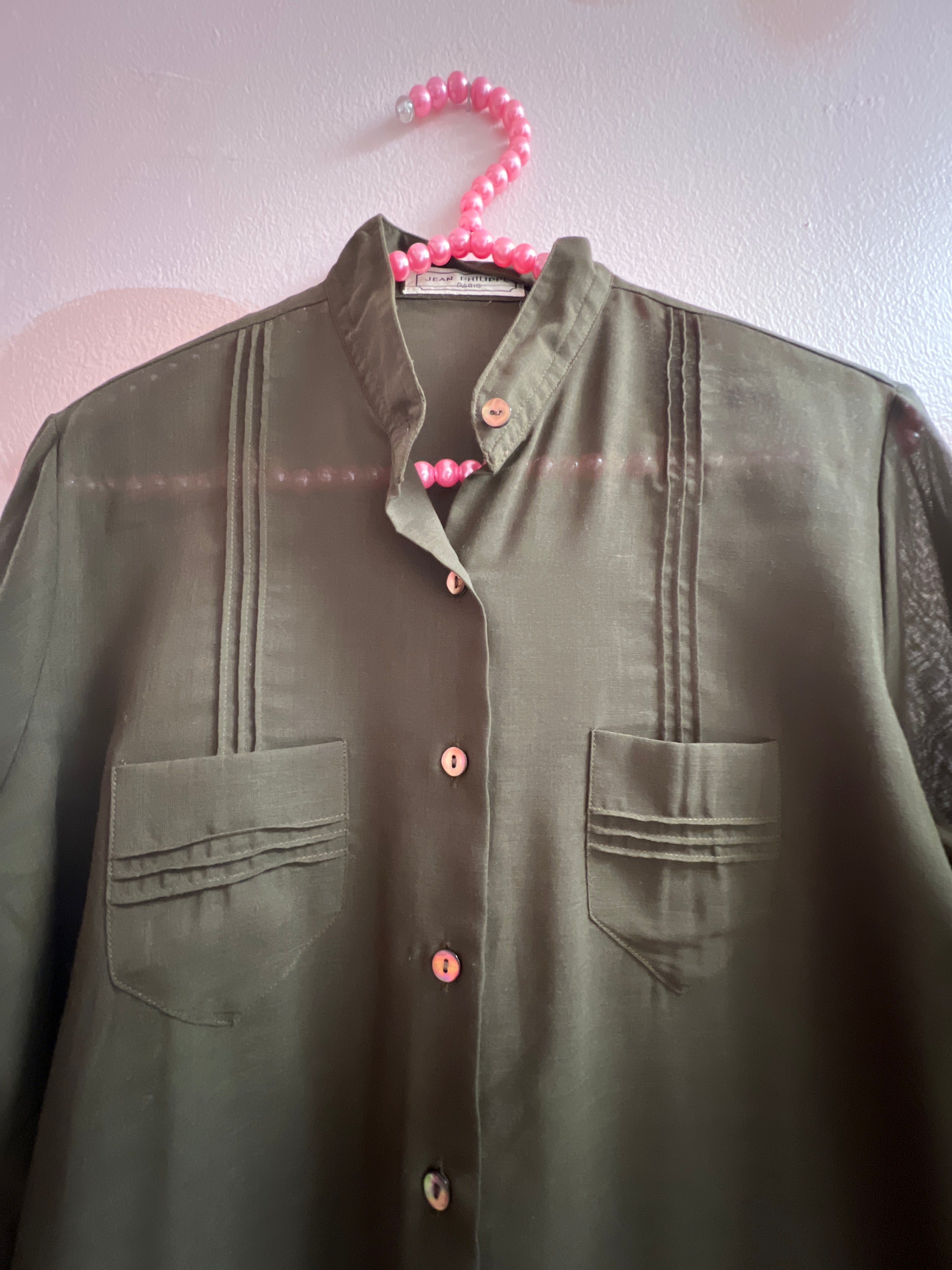 Military Green "Jean Philippe" Button-up Shirt
