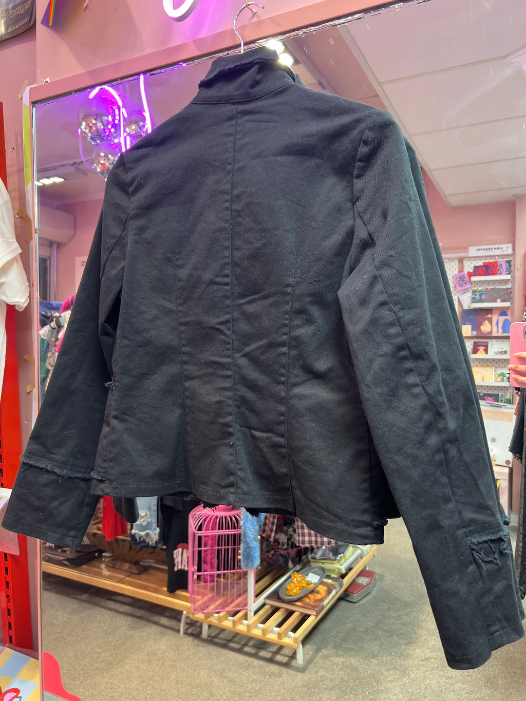 Romantic goth vibes black jacket