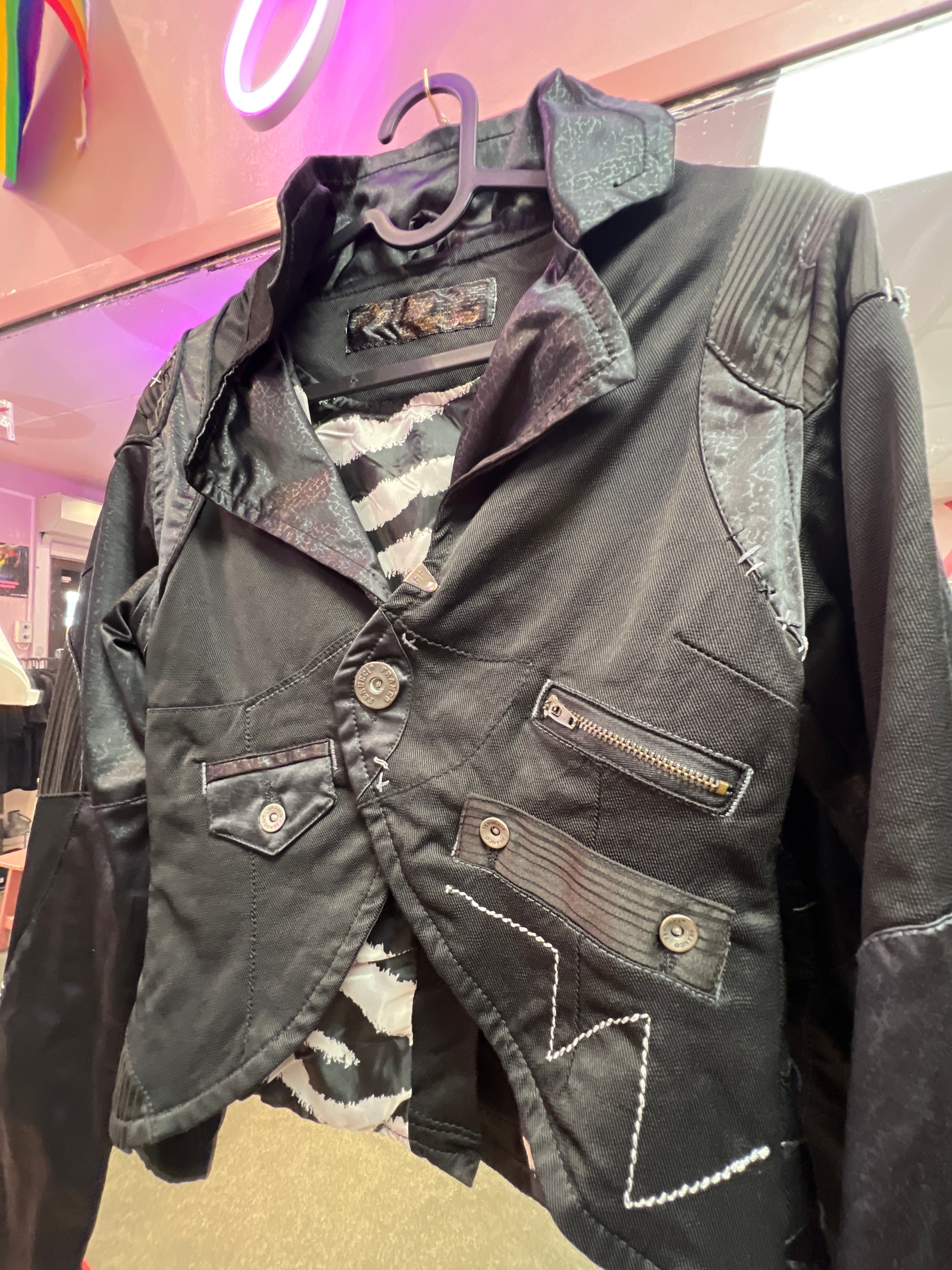 Goth Vampire Crop jacket y2k vibes