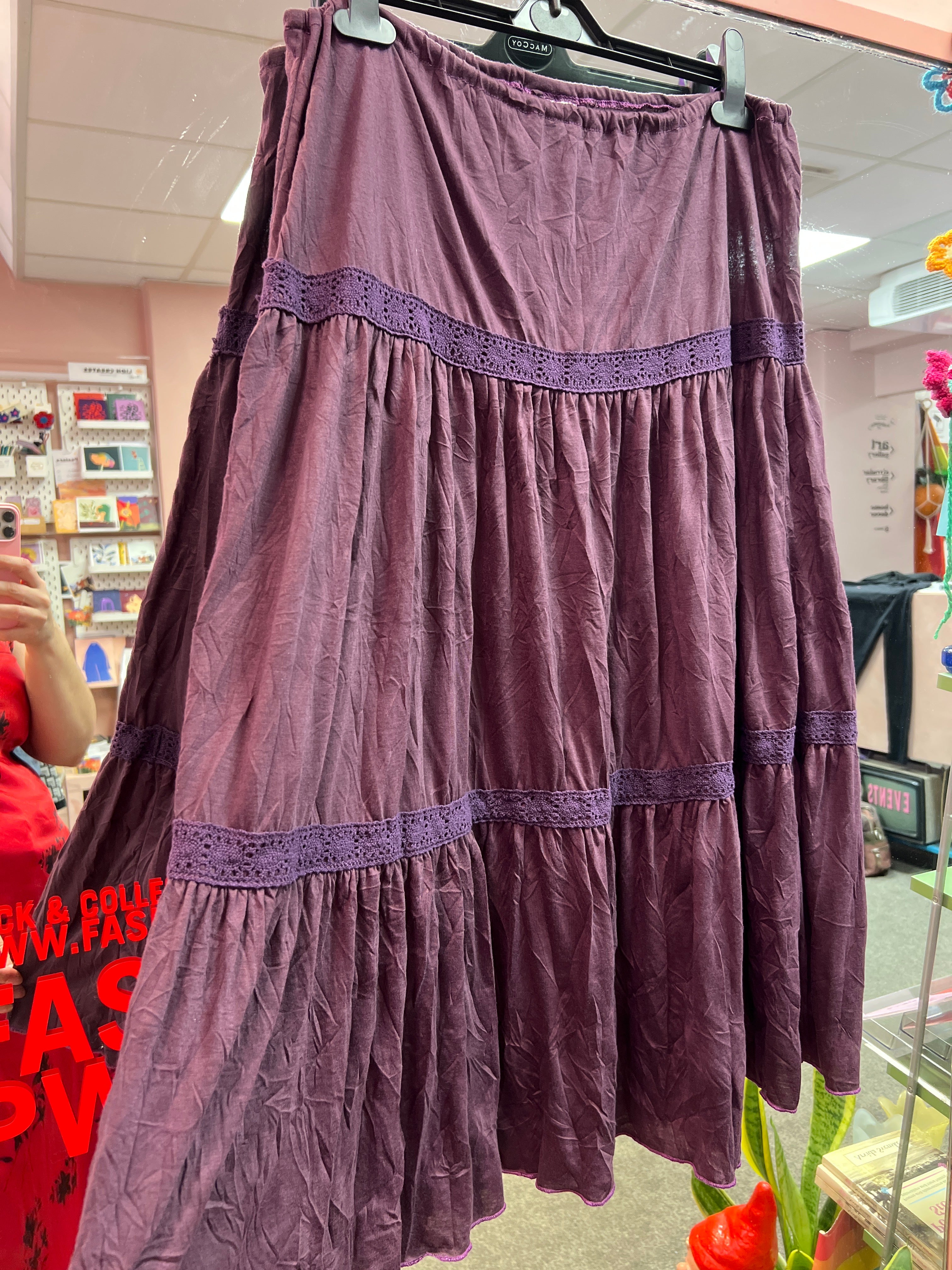 Purple bohemian Editions skirt