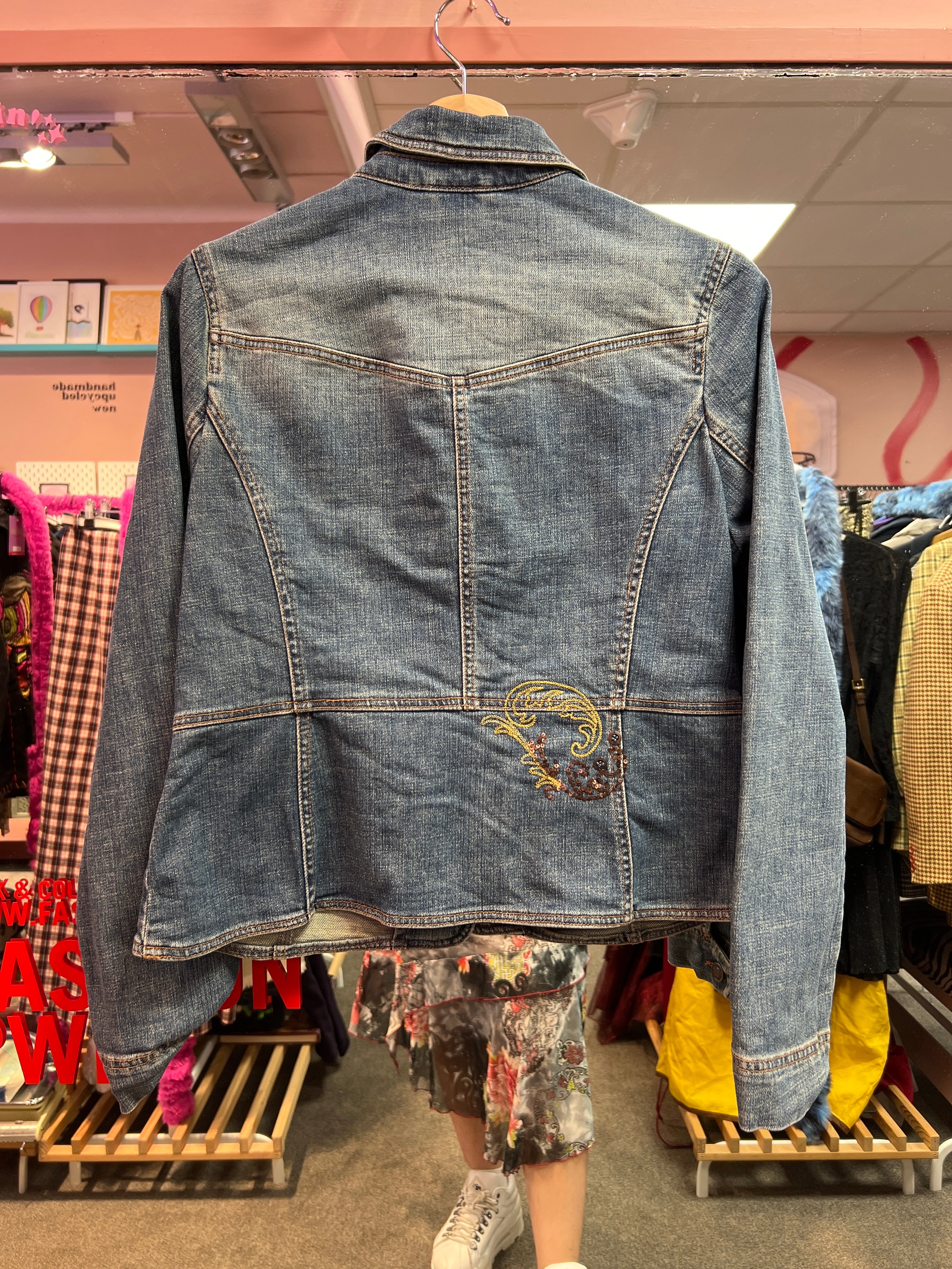 Embroidered Jeans jacket Comma