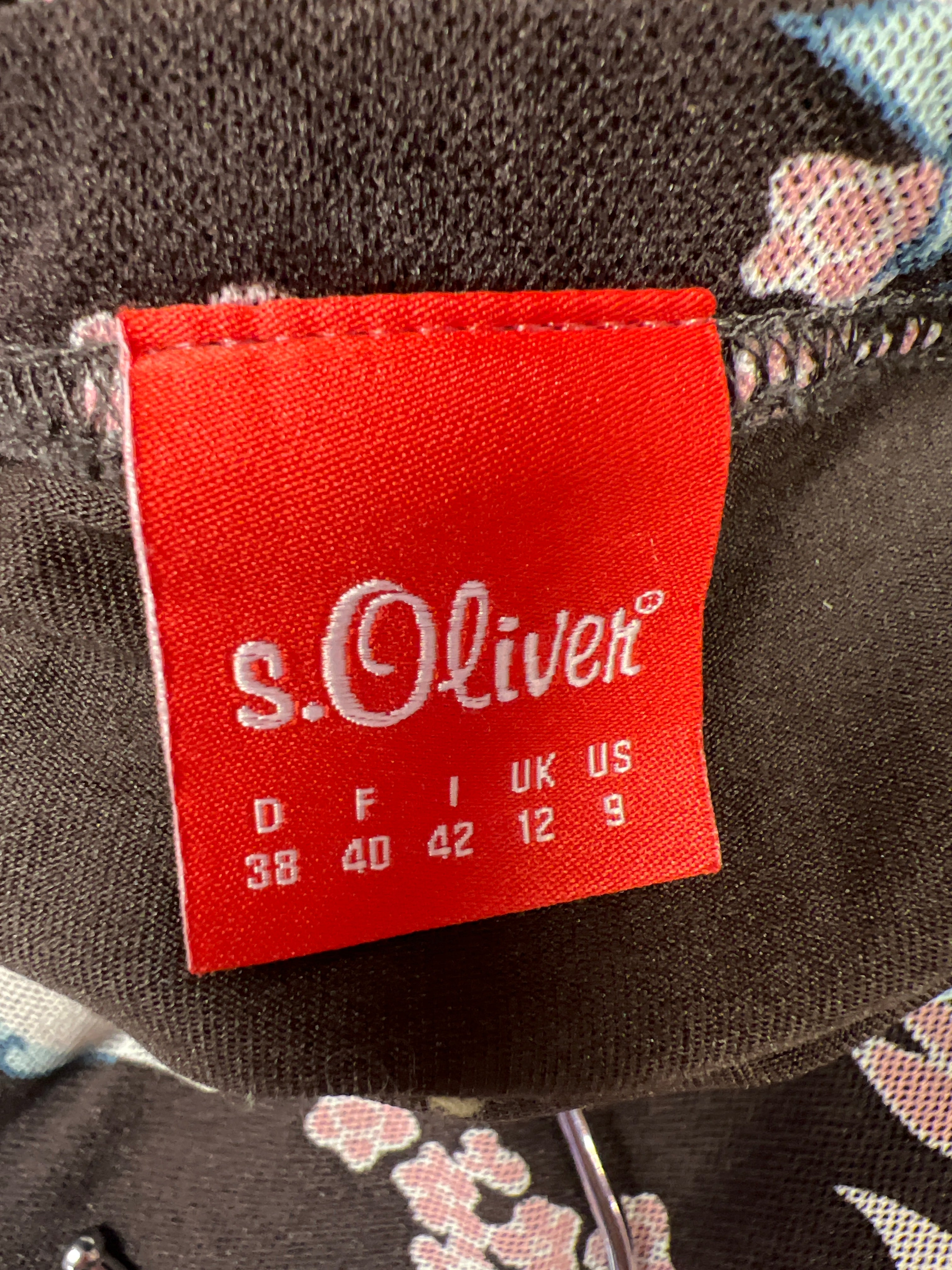 Bohemisk brunmönstrad kjol med volanger nertill Oliver