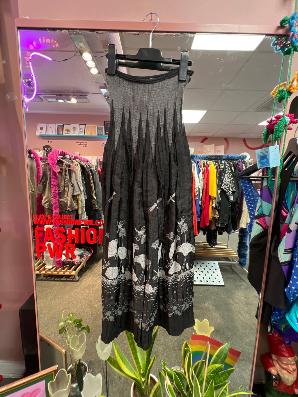 Elastic flowers dress