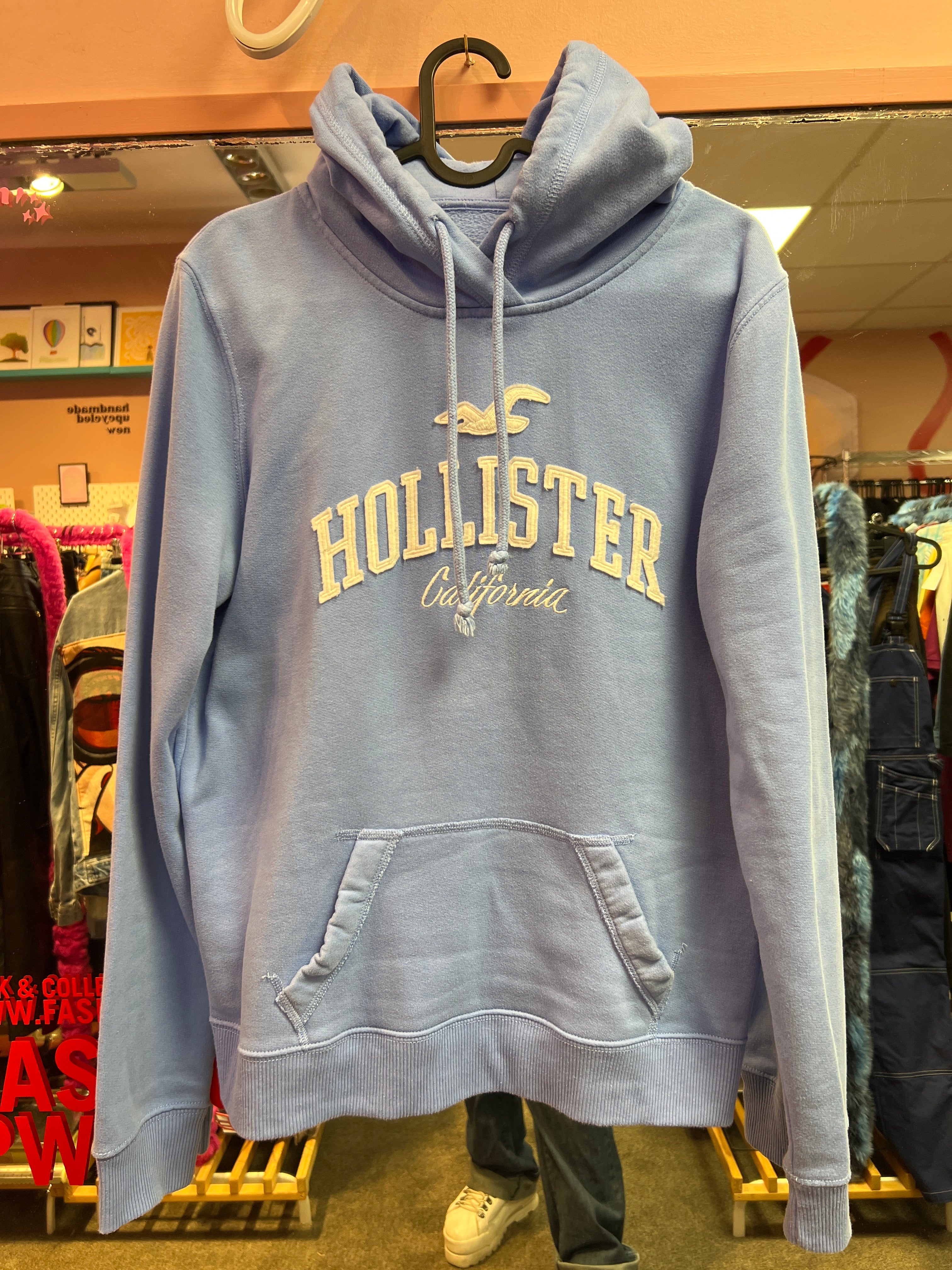 Hollister blue hoodie
