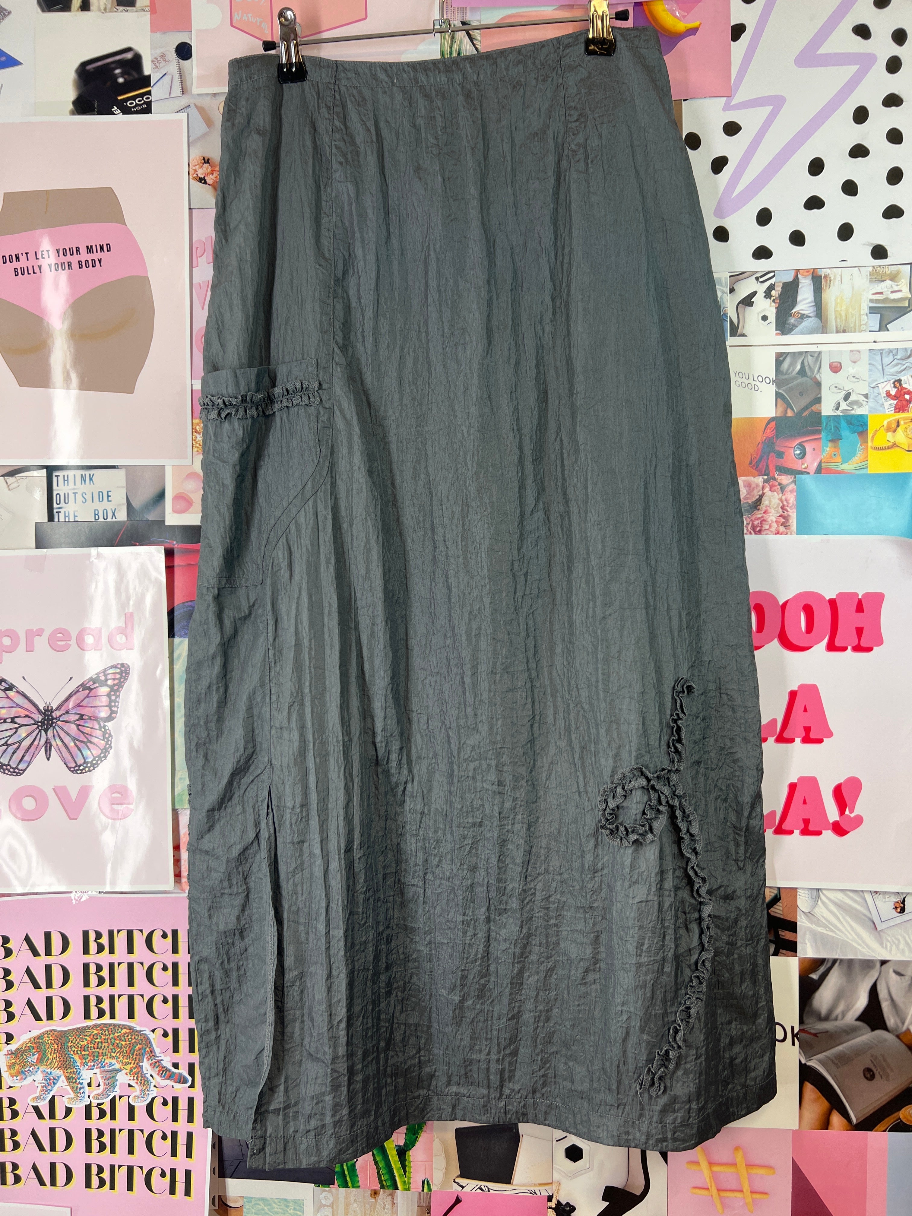 Thin grey y2k vibes skirt