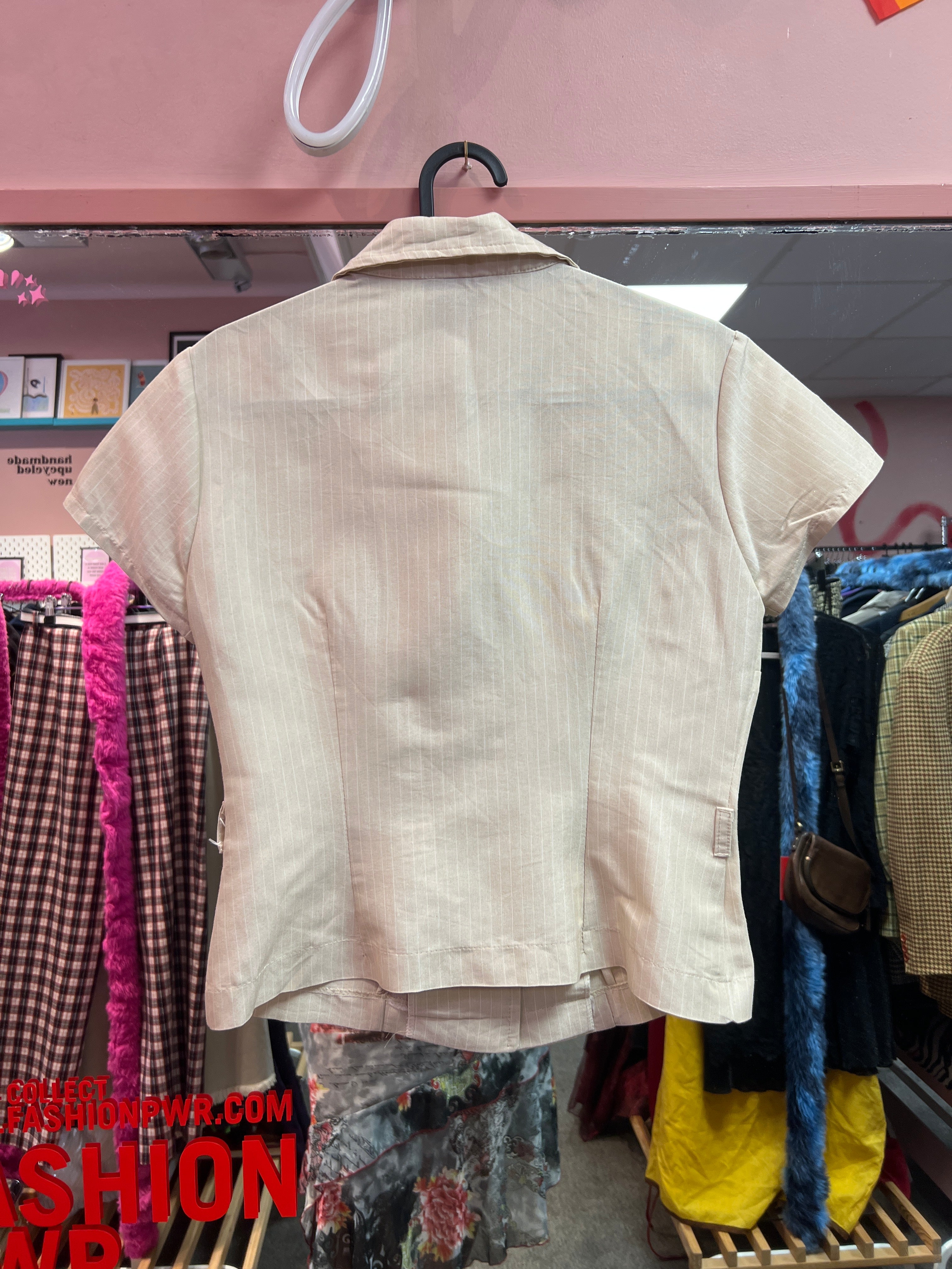 Office beige shirt