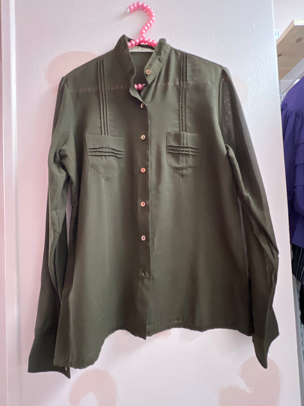 Military Green "Jean Philippe" Button-up Shirt