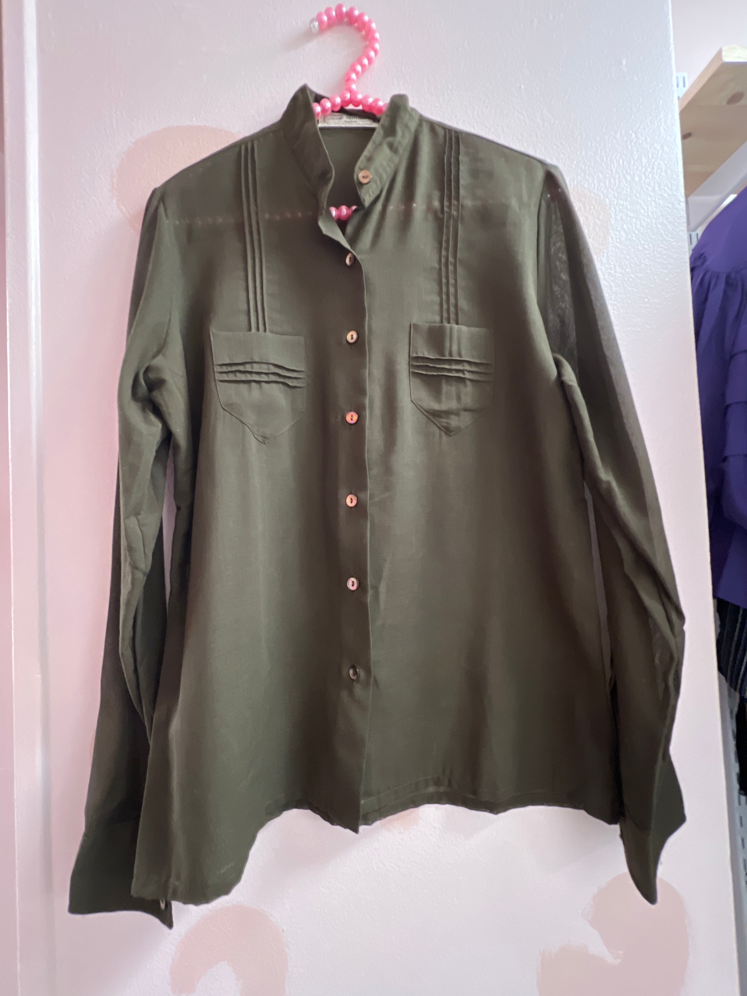 Military Green "Jean Philippe" Button-up Shirt