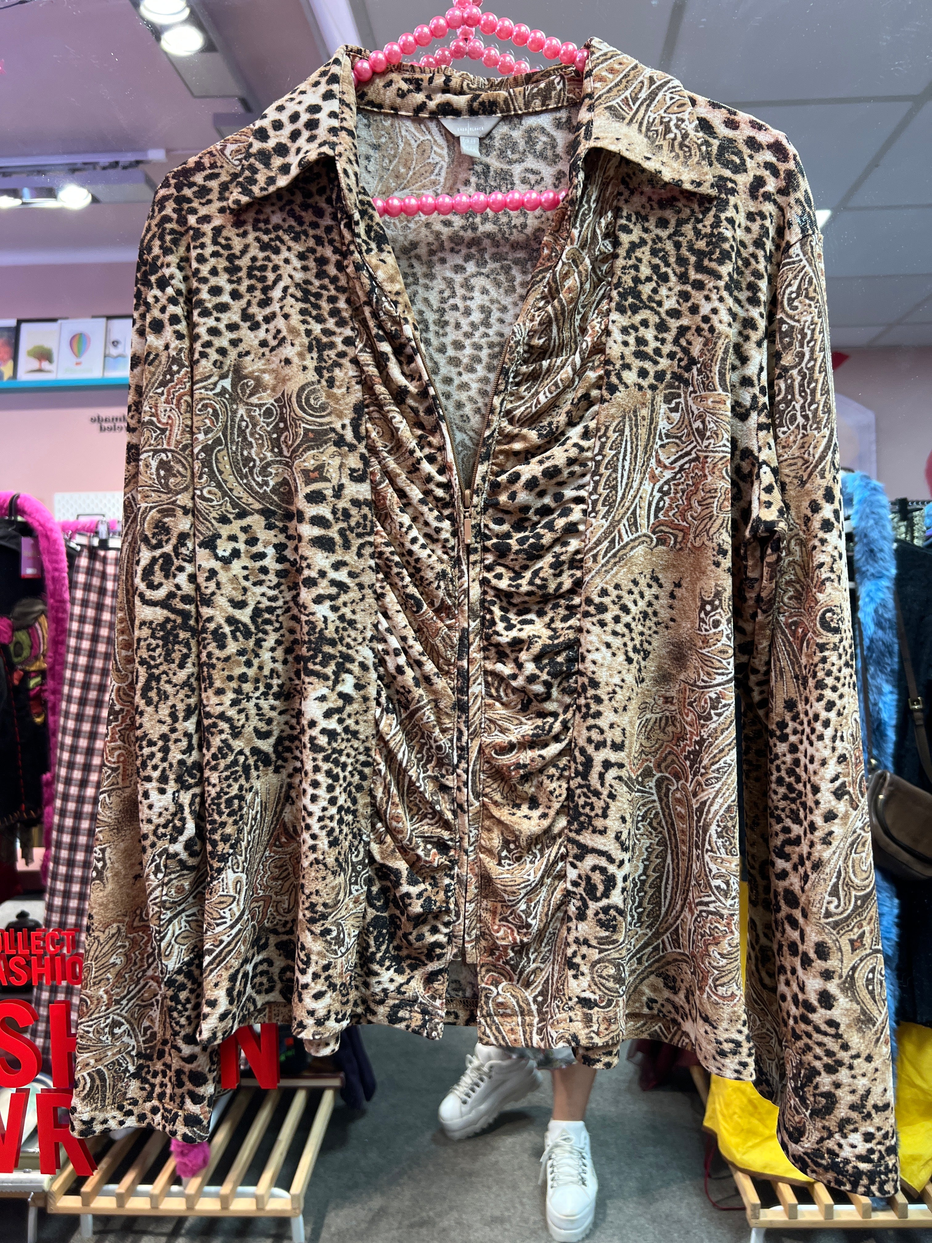 Casa Blanca animal print top
