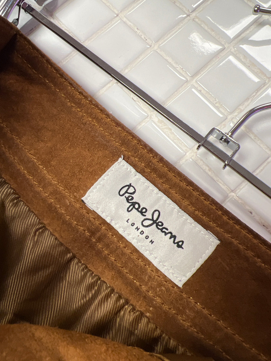 Brown Pepe Leather skirt