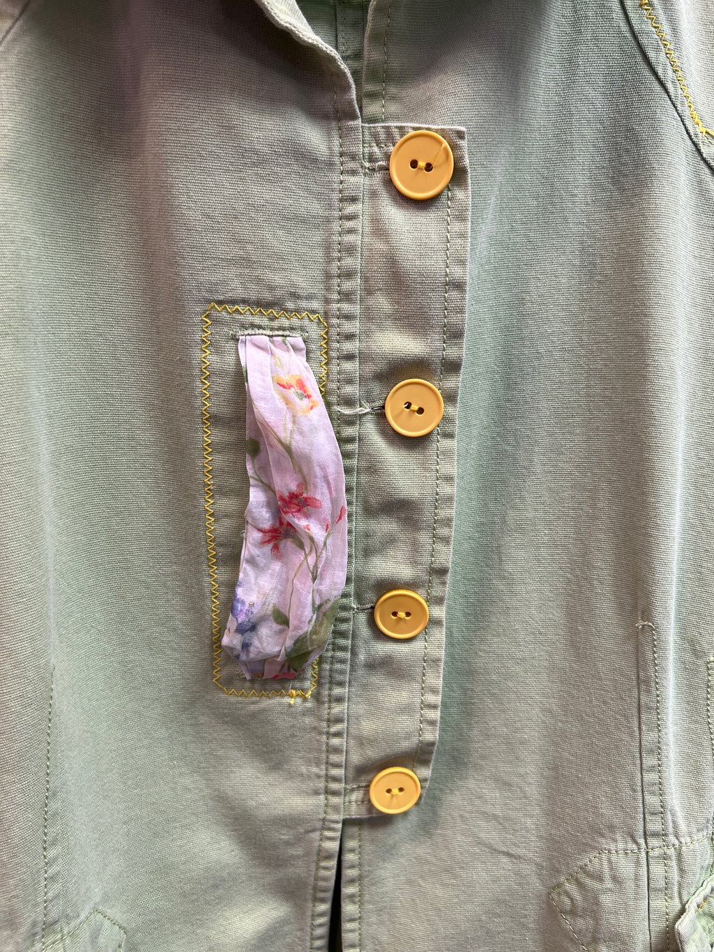 Green cotton blazer Danini