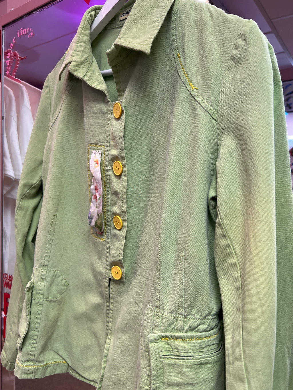 Green cotton blazer Danini