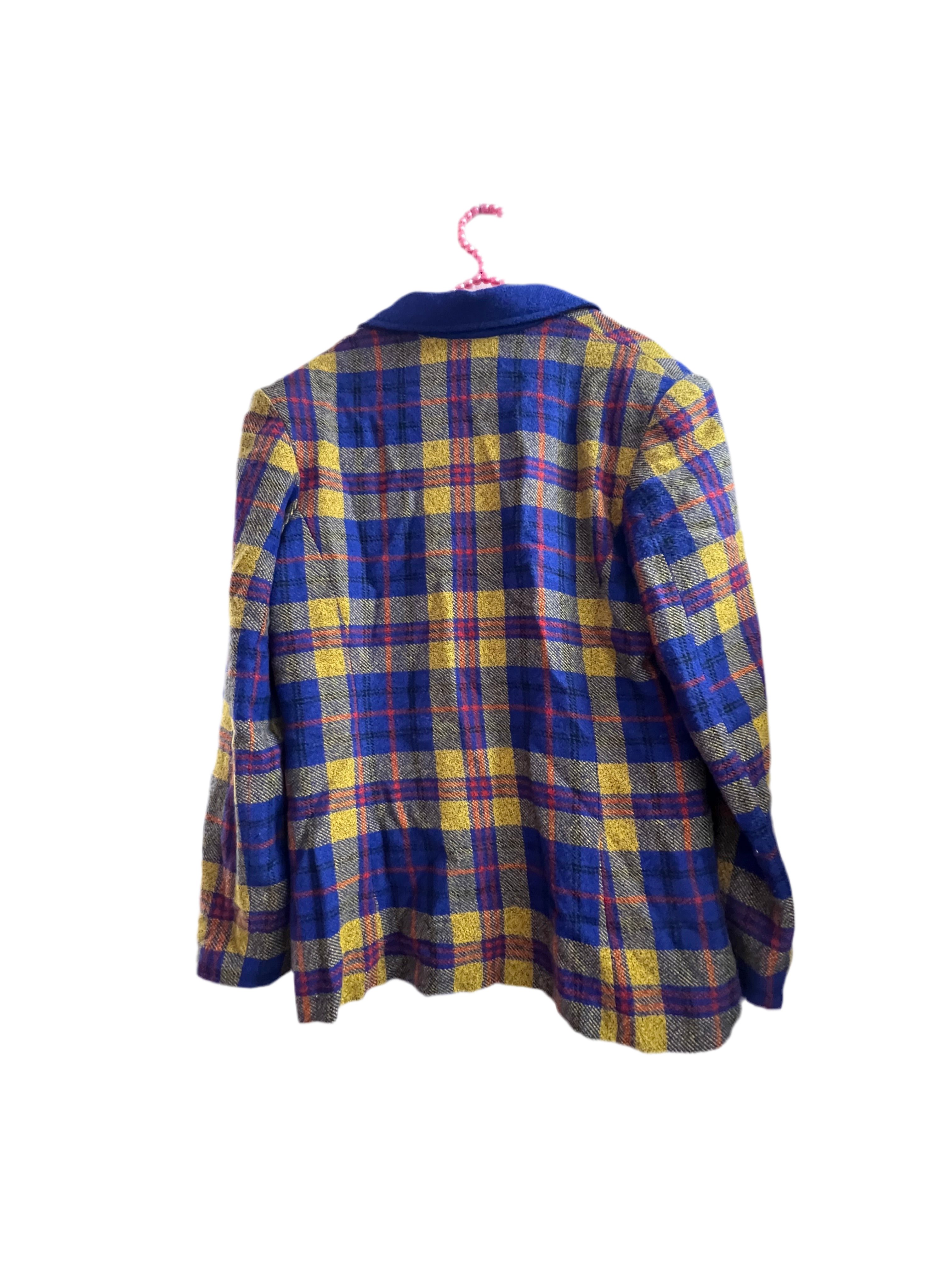 Blue "Clueless" Checkered Blazer