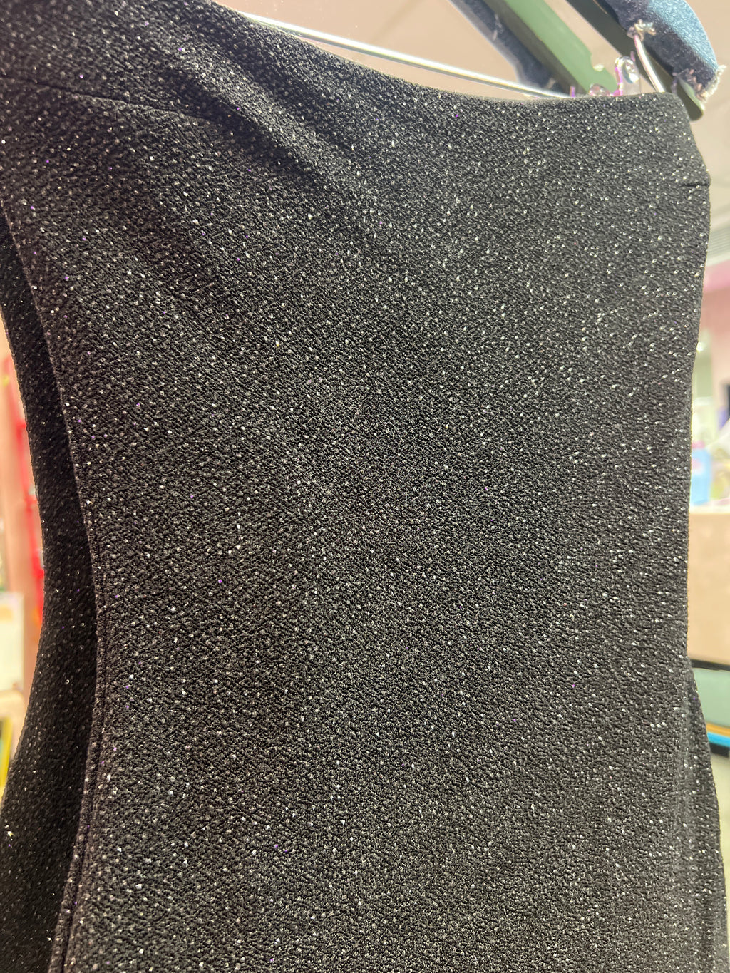 Sparkly black dress Y2K vibes Jessica McClintock