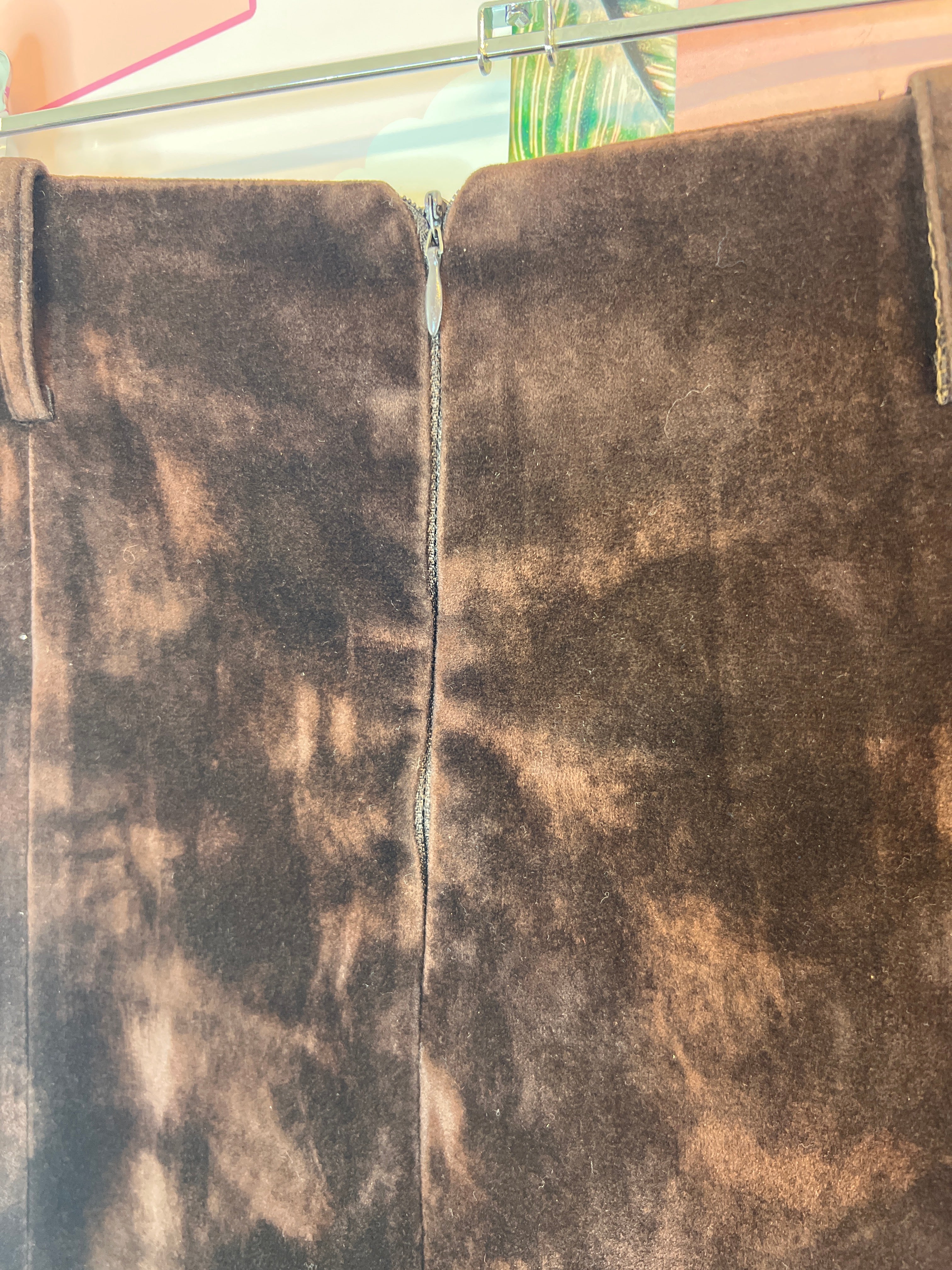 Brown Nyeroket Skirt With Fringes