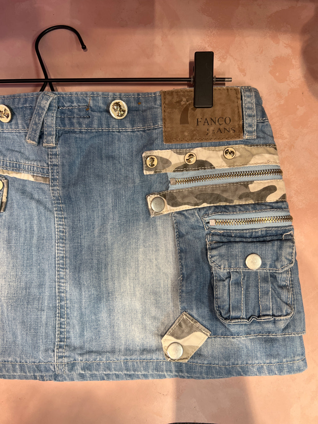 Fanco Jeans skirt multi pocket
