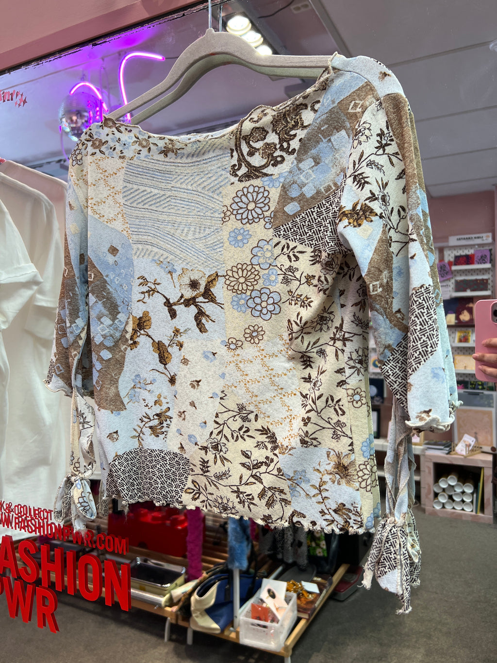Fairy blue mesh top
