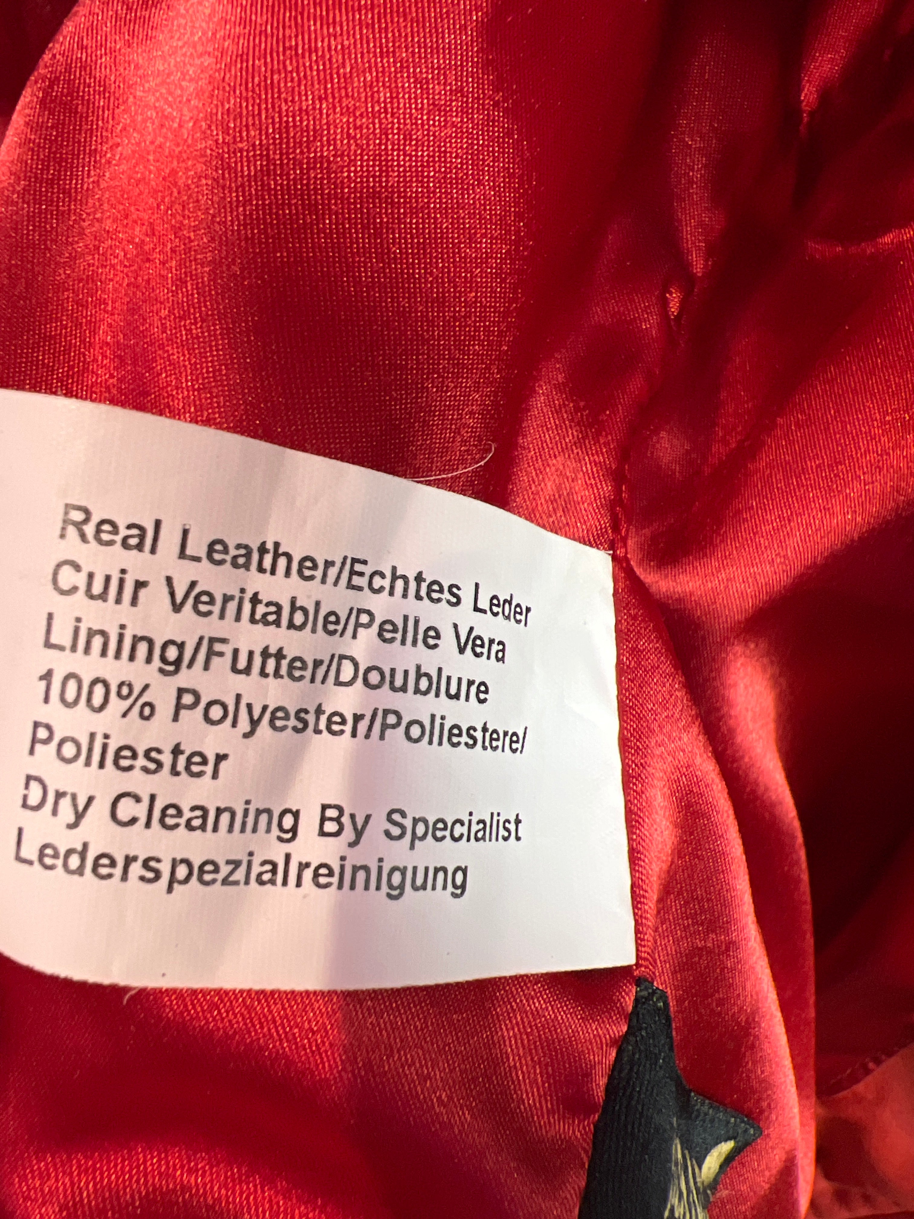 Red leather Jacket