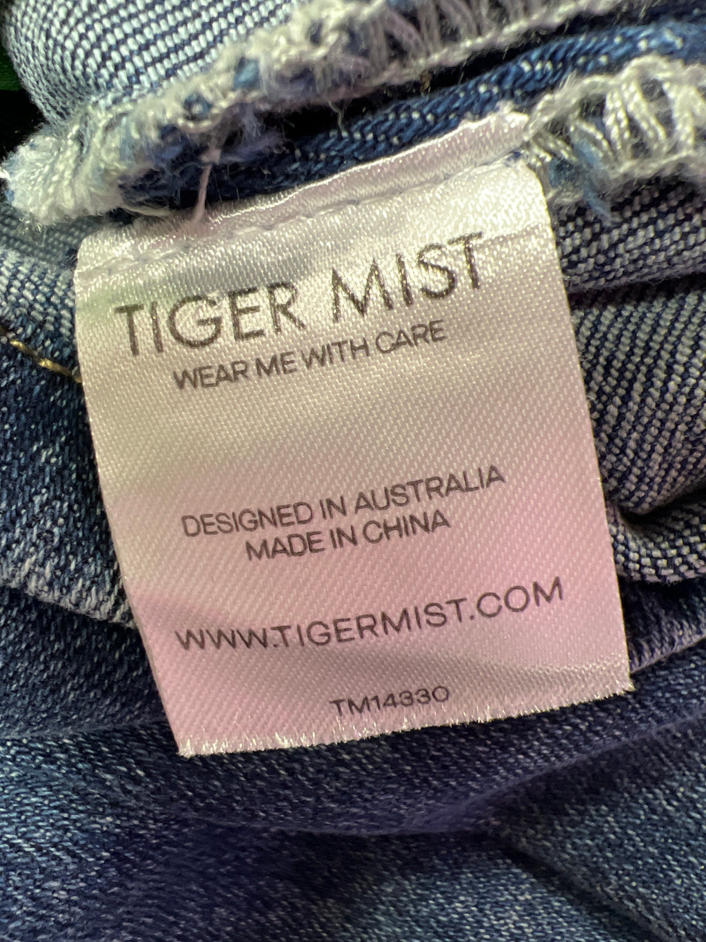 Pleated jeans skirt Tiger Mist