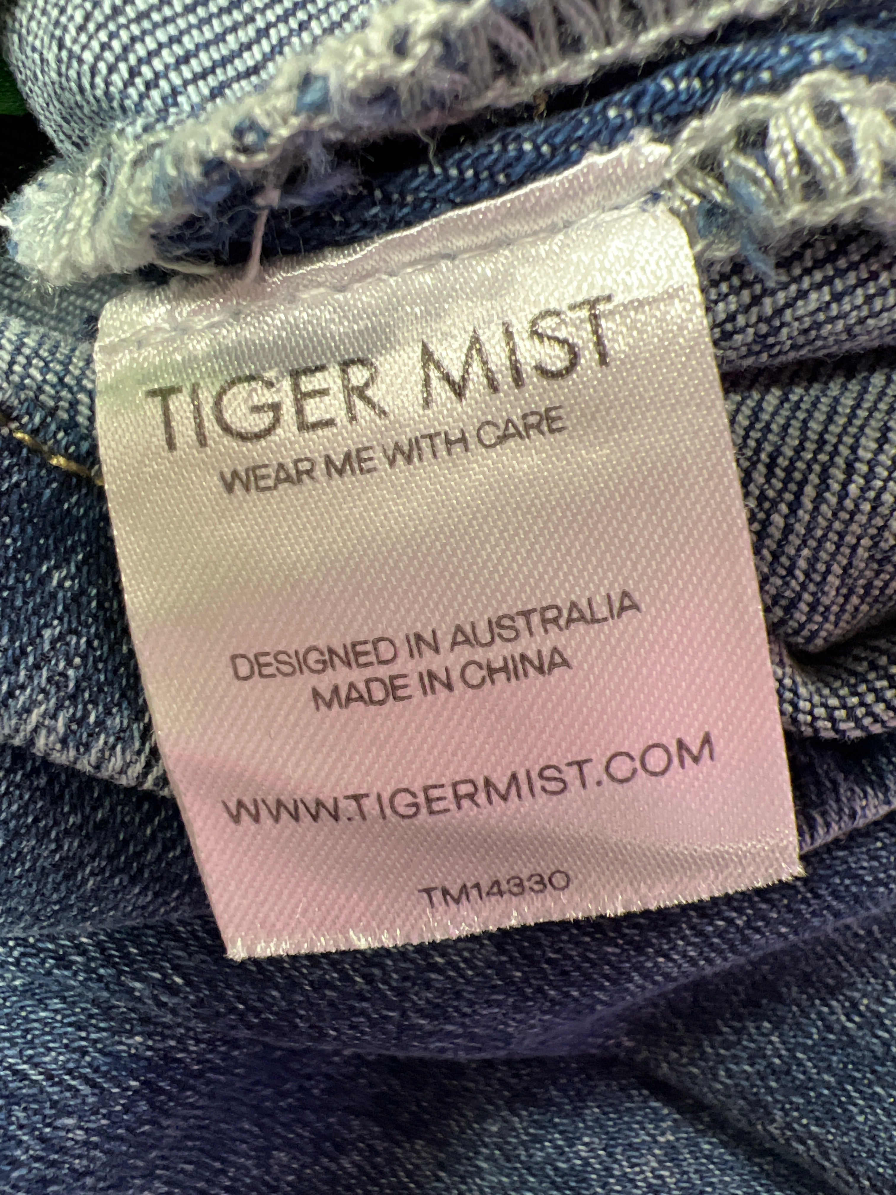 Pleated jeans skirt Tiger Mist