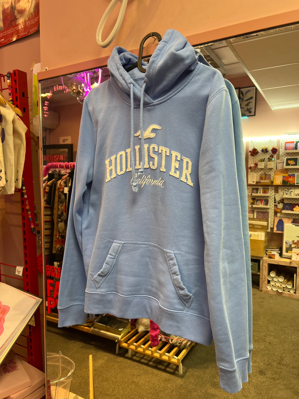 Hollister blue hoodie