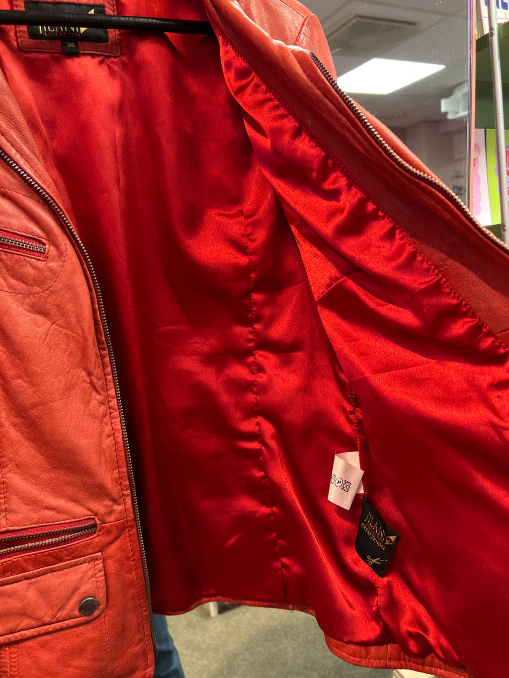 Red leather Jacket