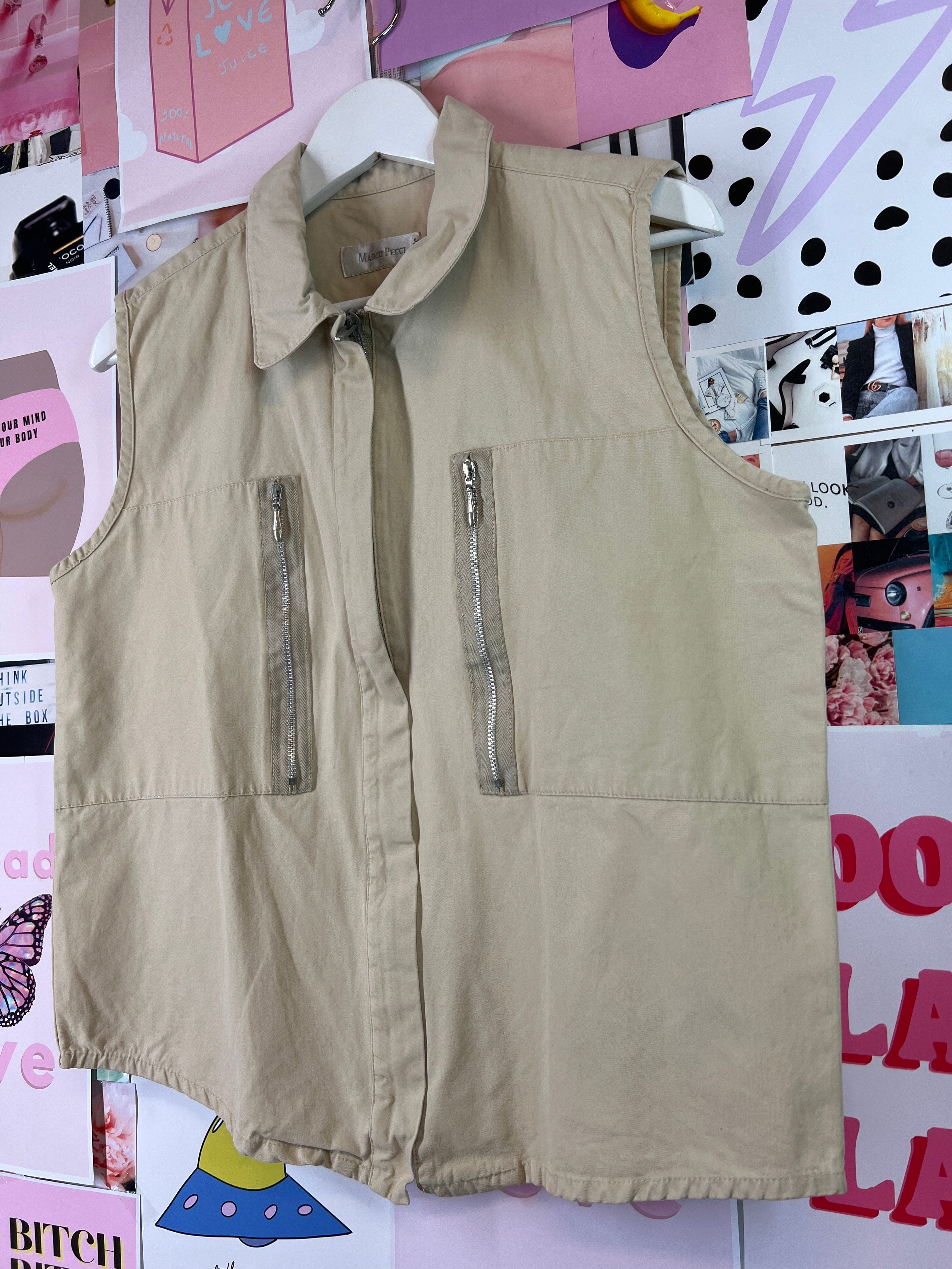 Beige väst Marco Pecci