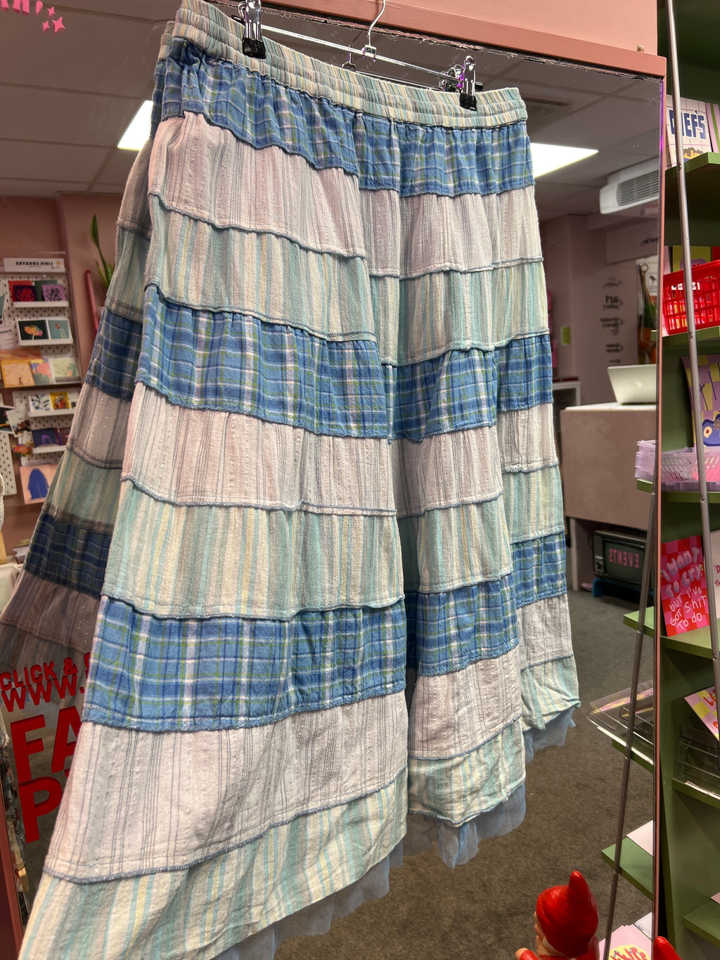 Bohemian blue skirt