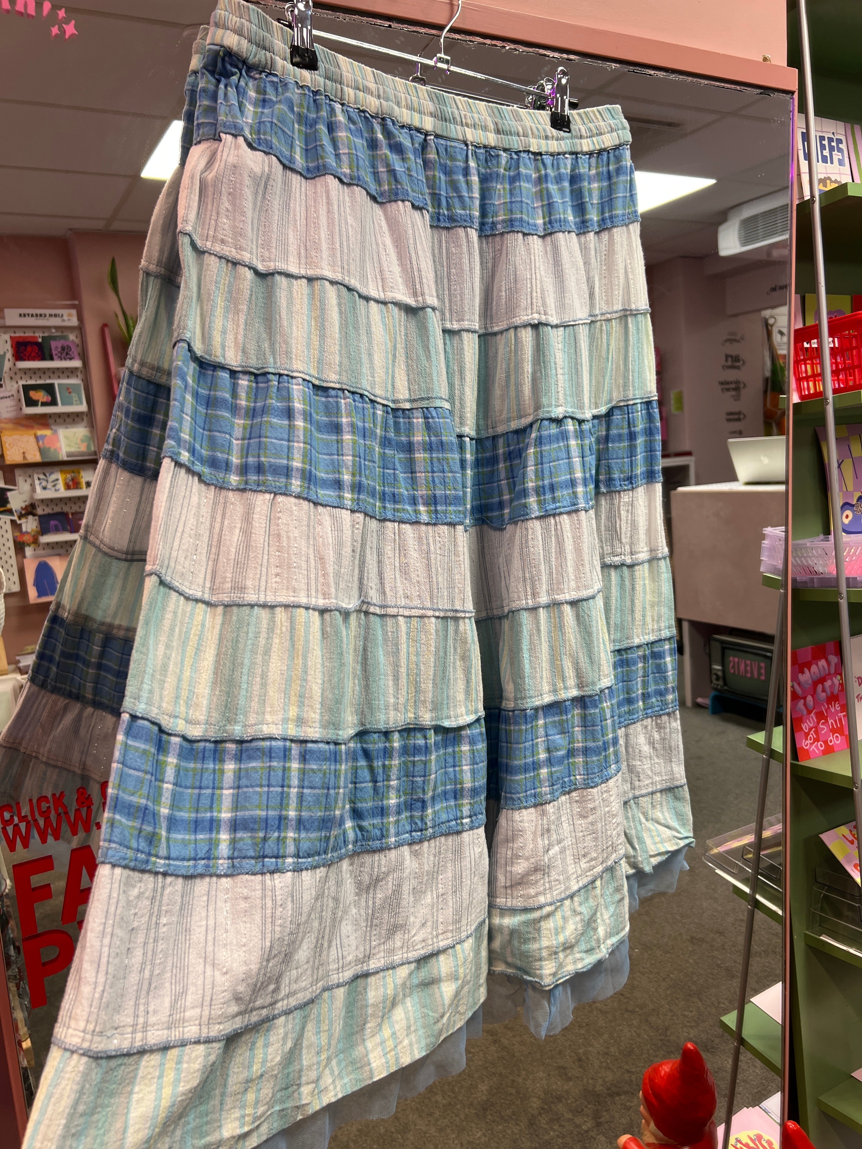 Bohemian blue skirt