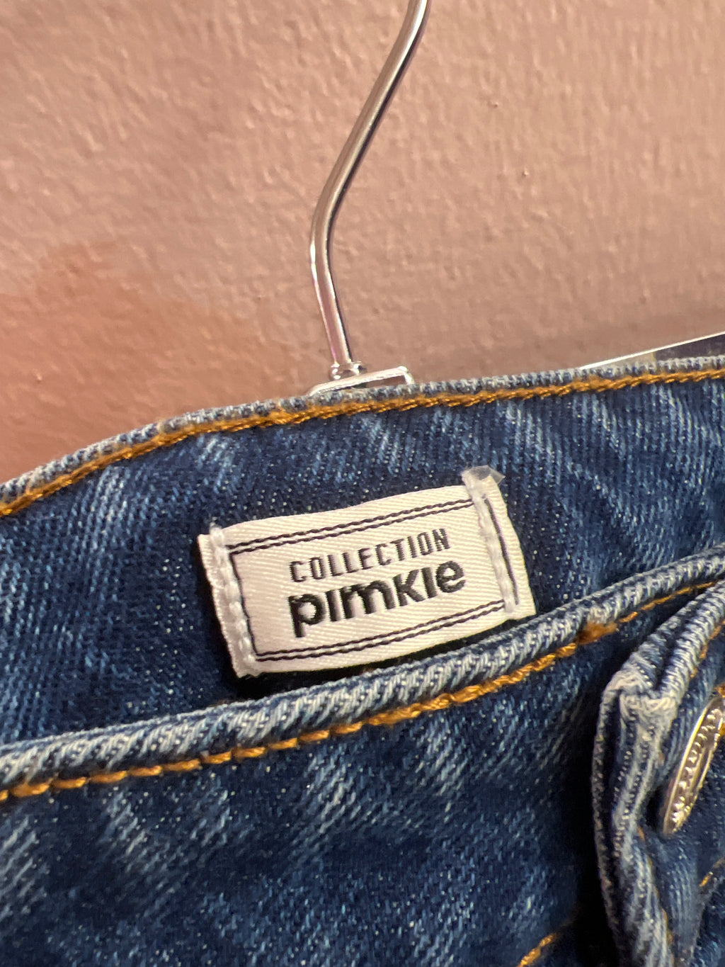 Preppy "Pimke" Jeans Skirt with Cute Pockets