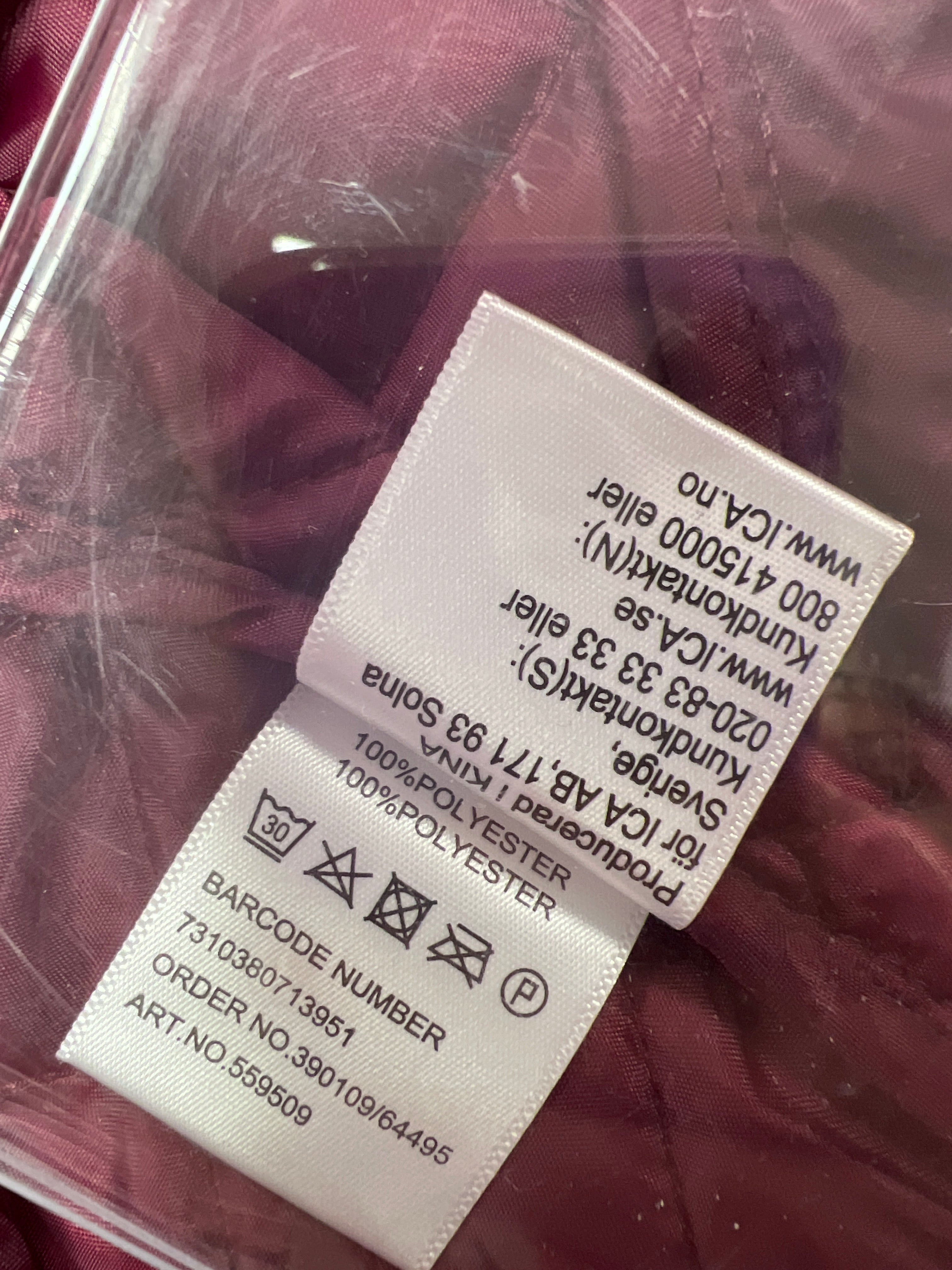 Wine Red mywear Light Padded Jacket