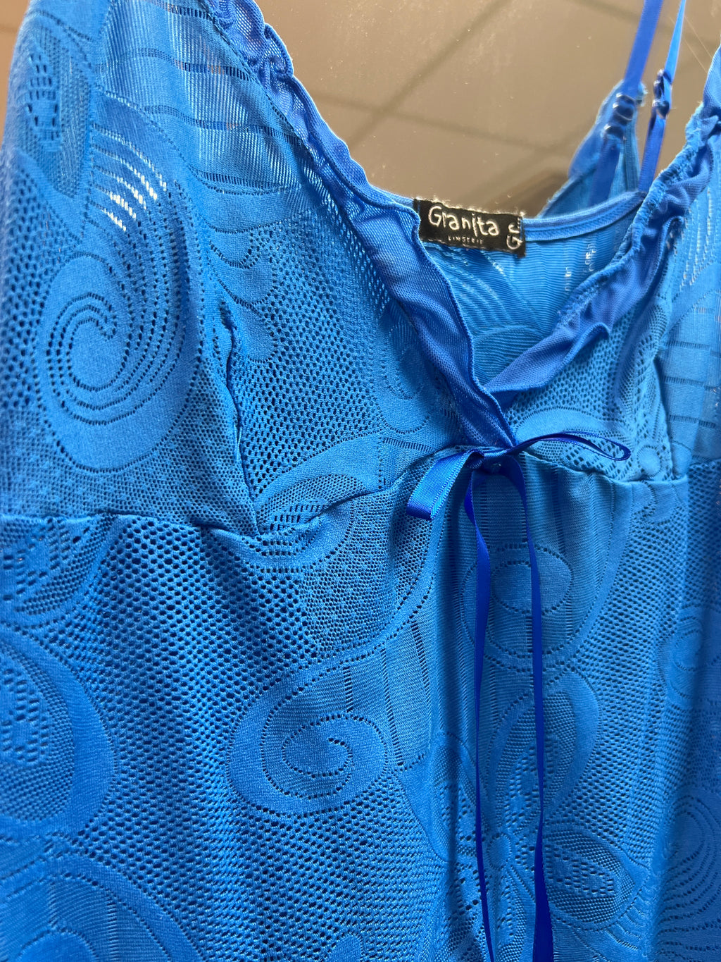 Y2k vibes blue lingerie top