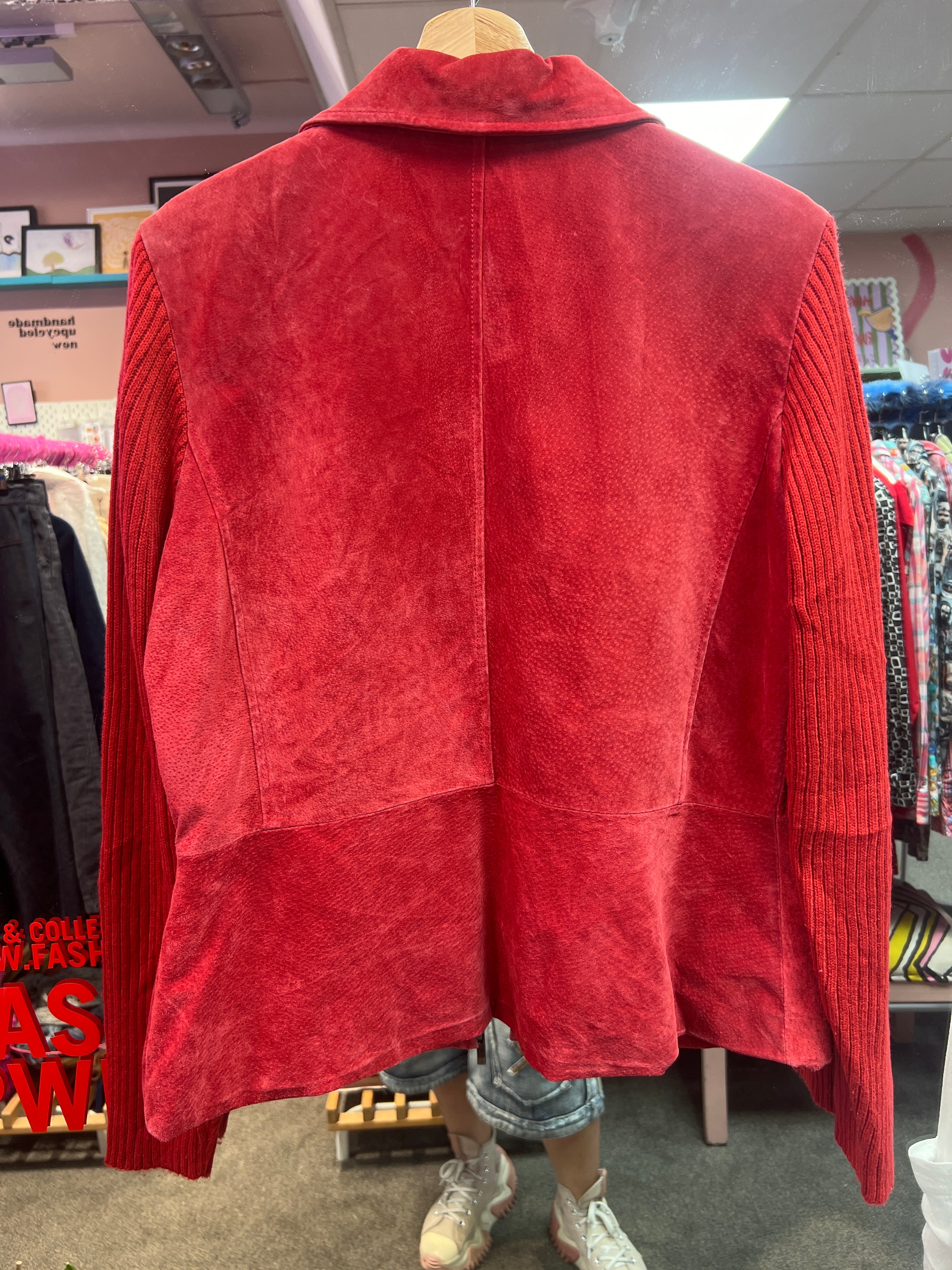 Red Leather Jacket Live a Little
