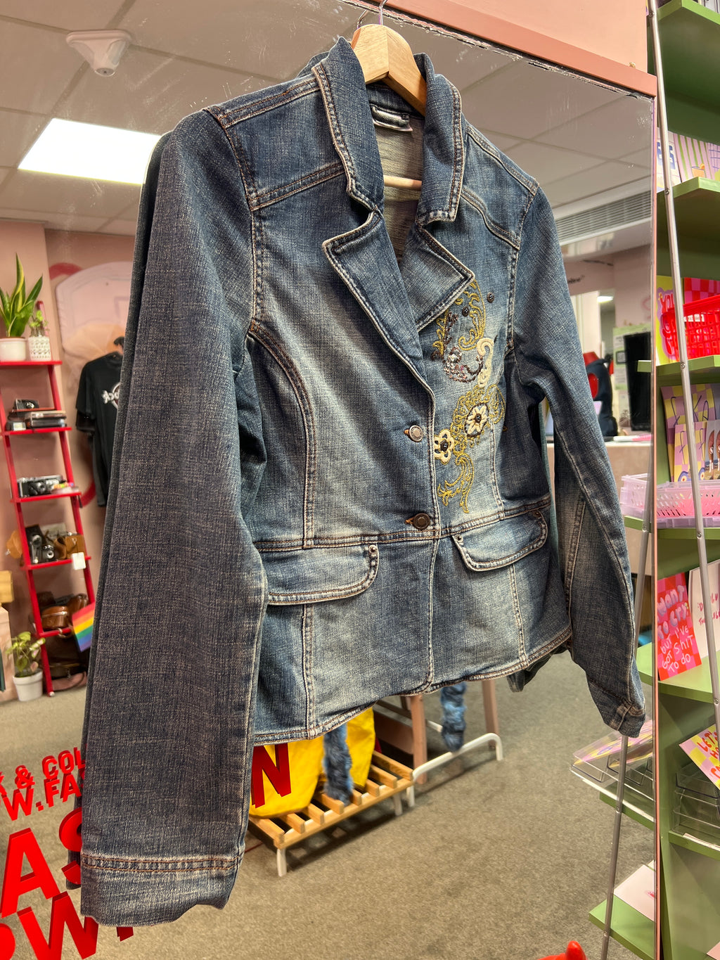 Embroidered Jeans jacket Comma