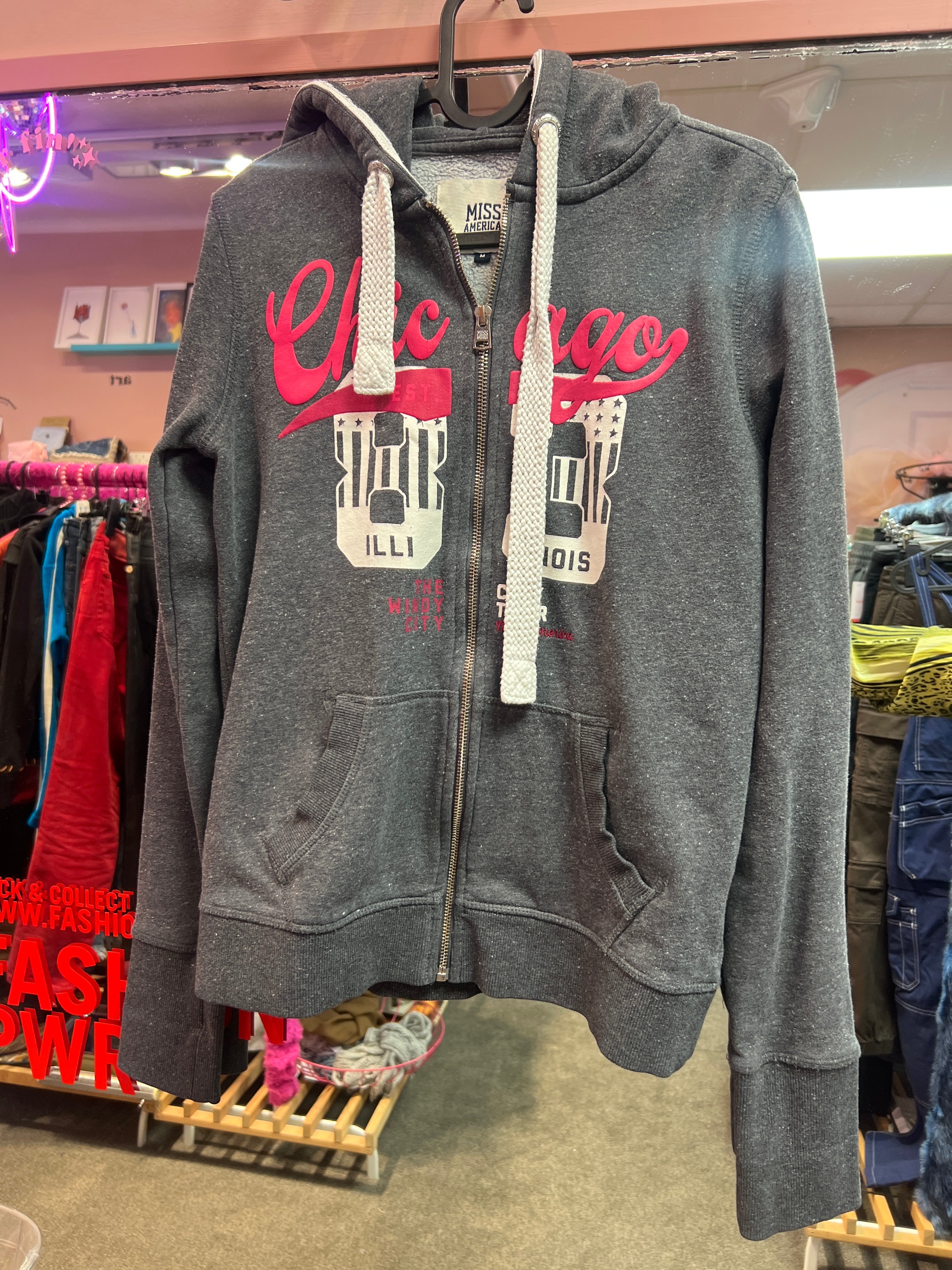 Miss America grey hoodie