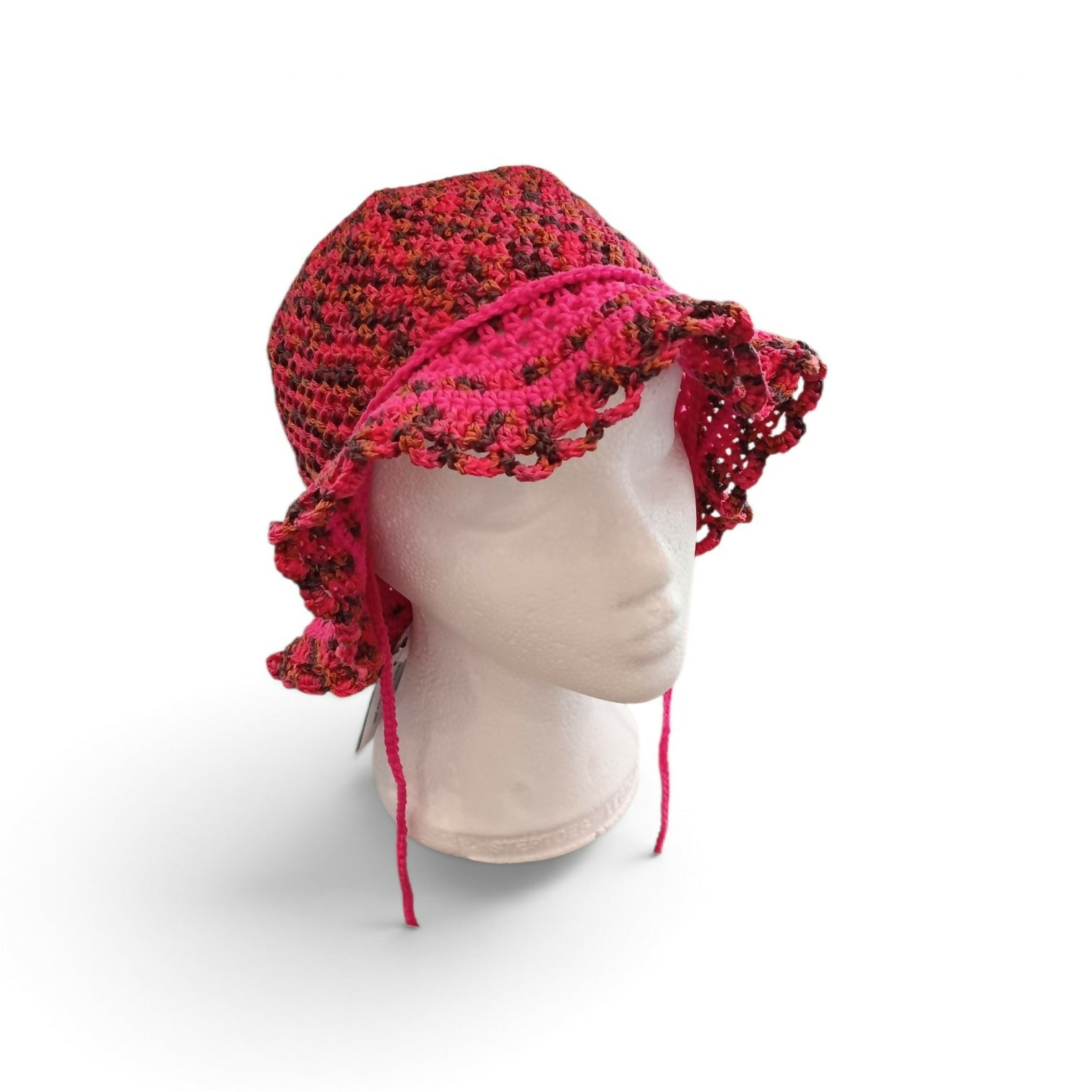 Summer hat- fuchsia melange