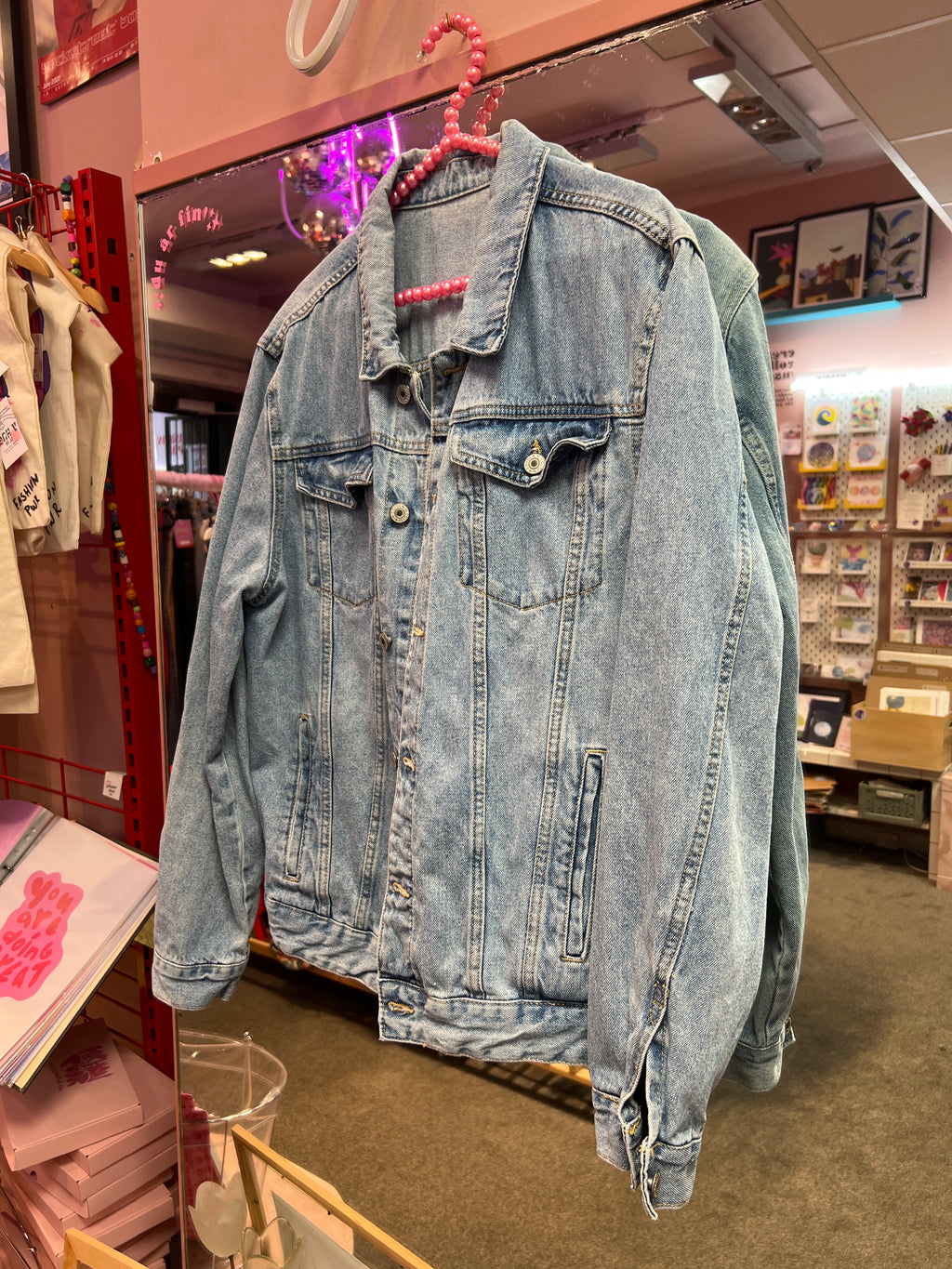Jeans jacket back graphic