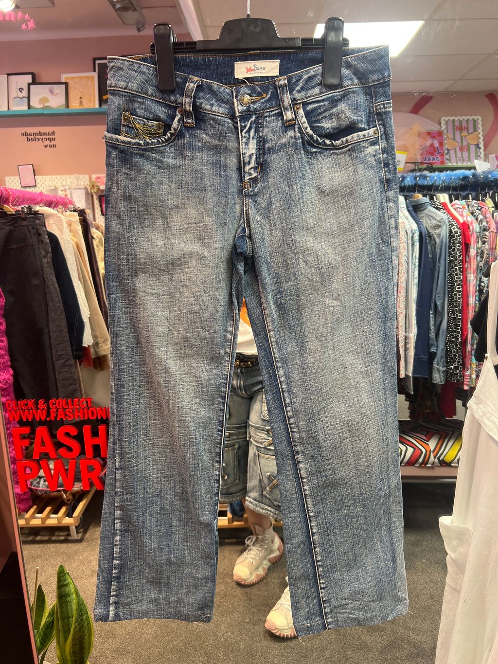 Jeans details on the back pocket