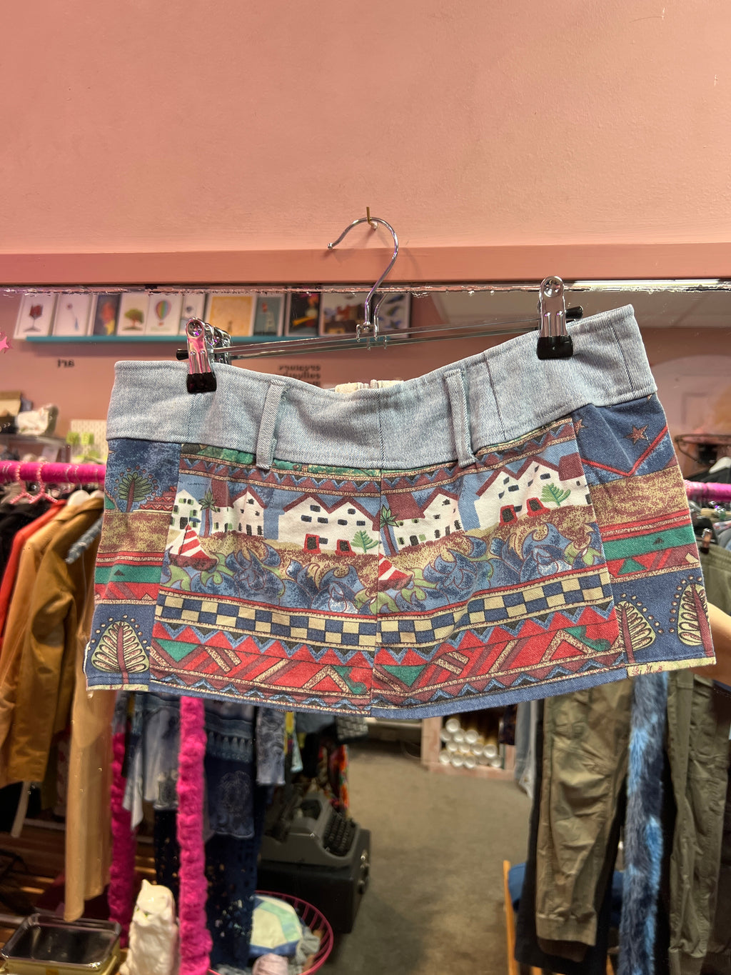 Upcycled skirt top