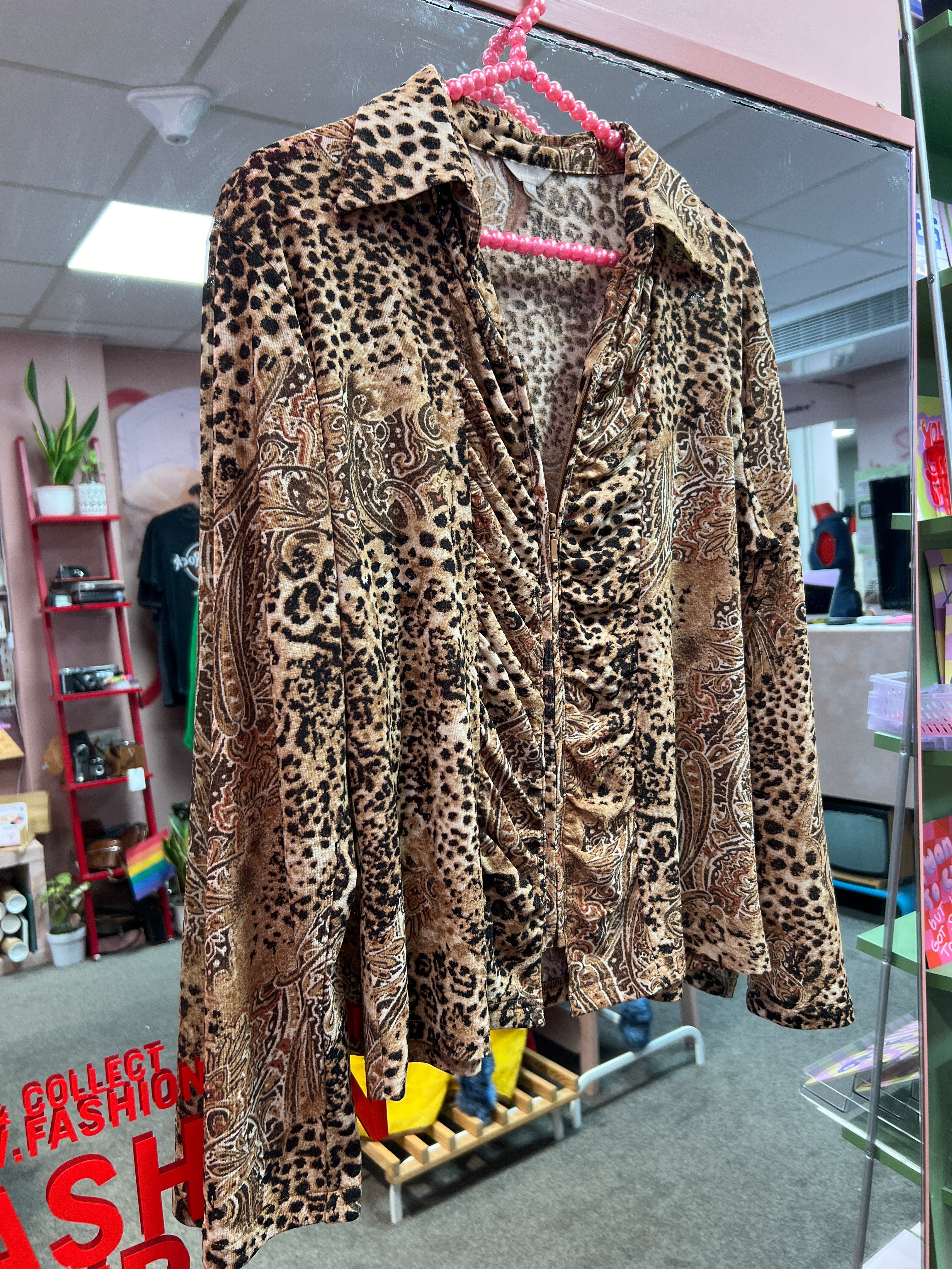 Casa Blanca animal print top