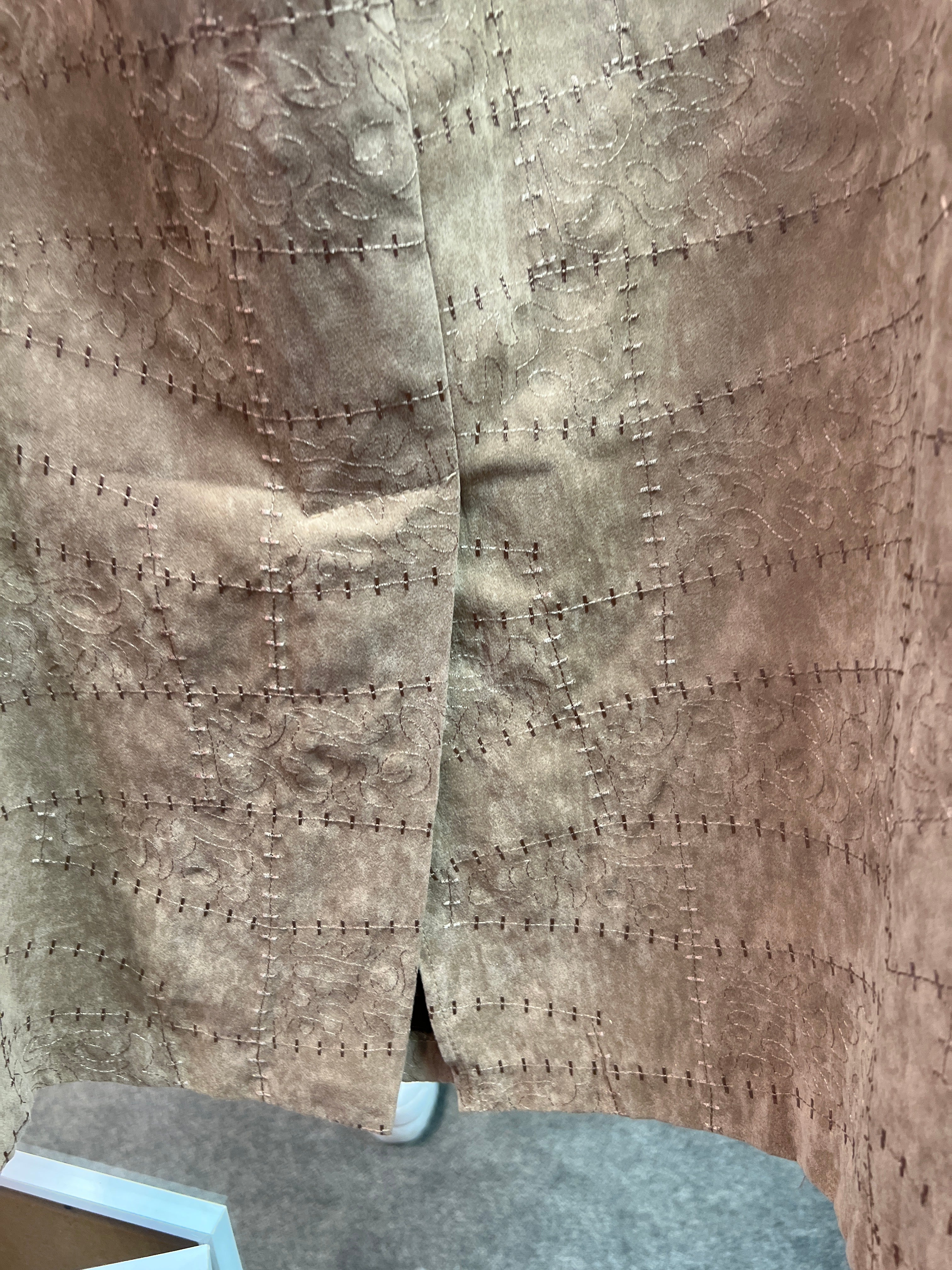 Brown 90s vibes skirt