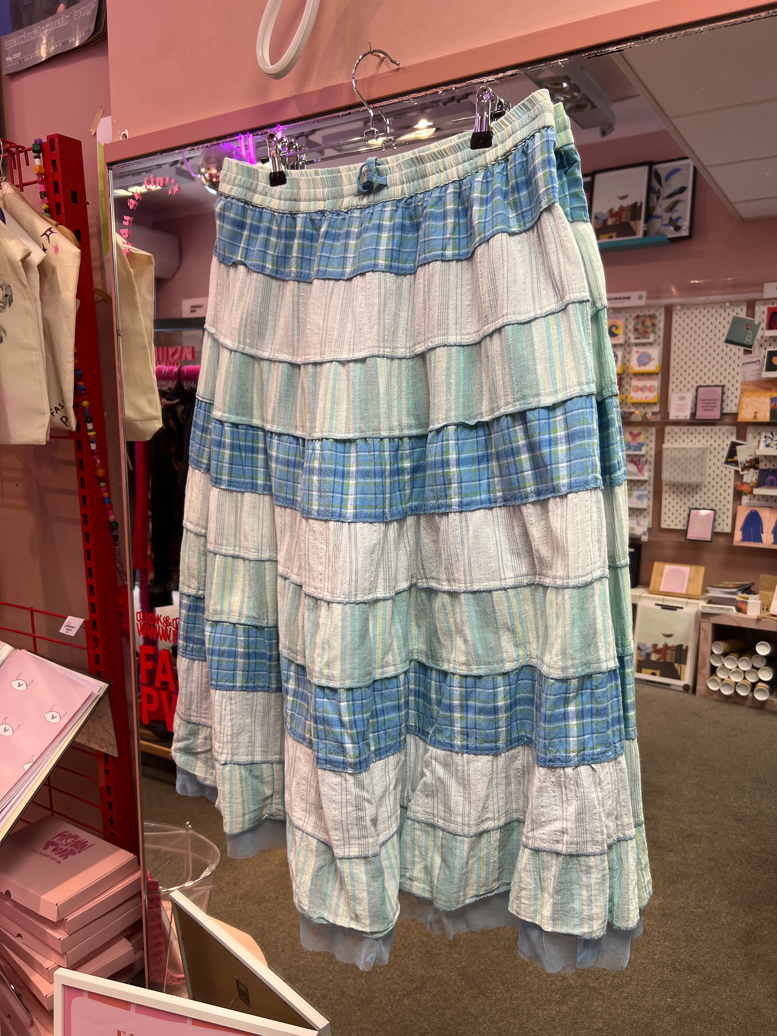 Bohemian blue skirt