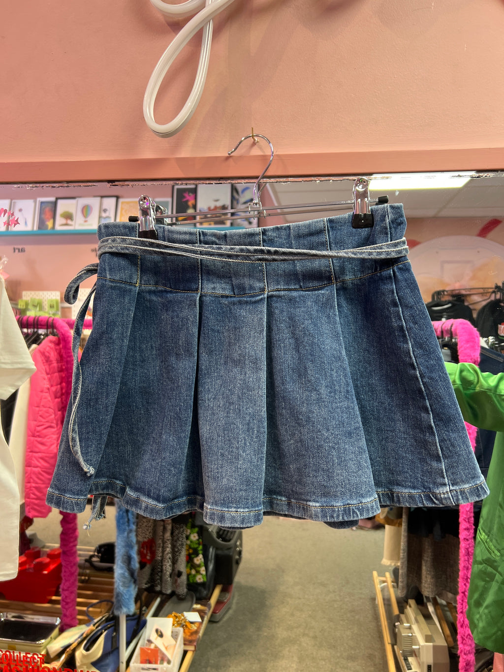 Pleated jeans skirt Tiger Mist