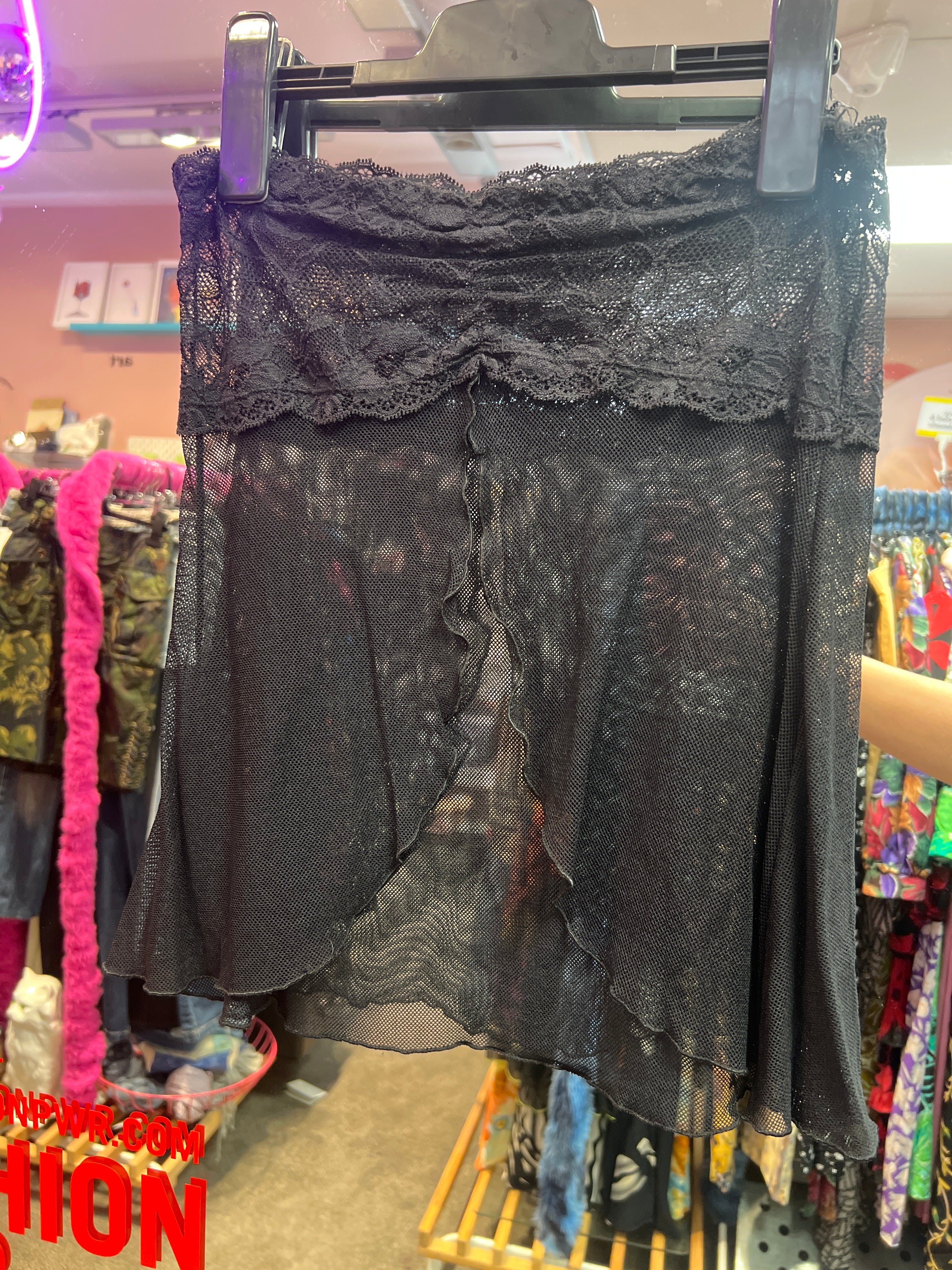 Cutesy and sexy see through top
