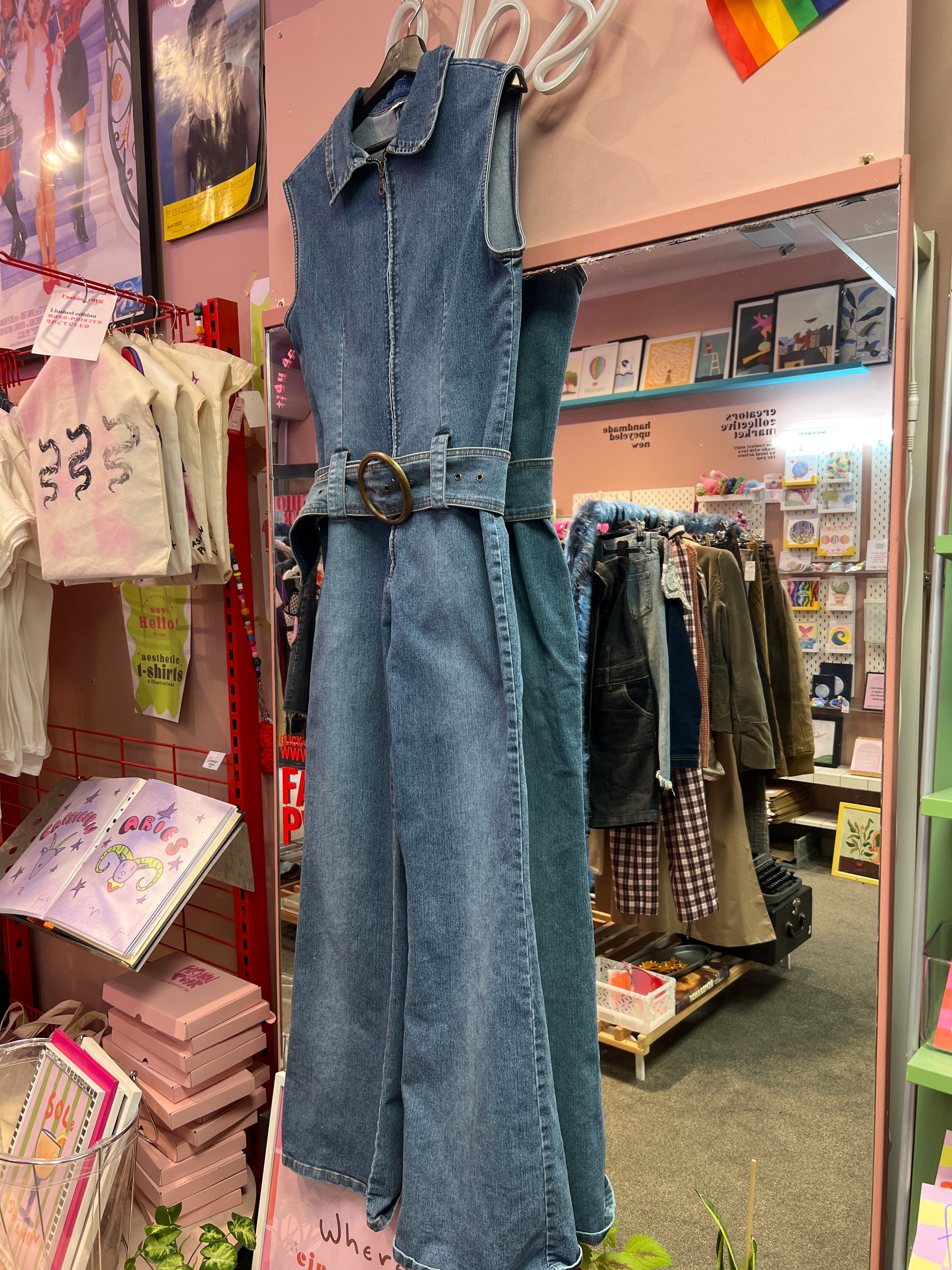 Jeans stretch overalls