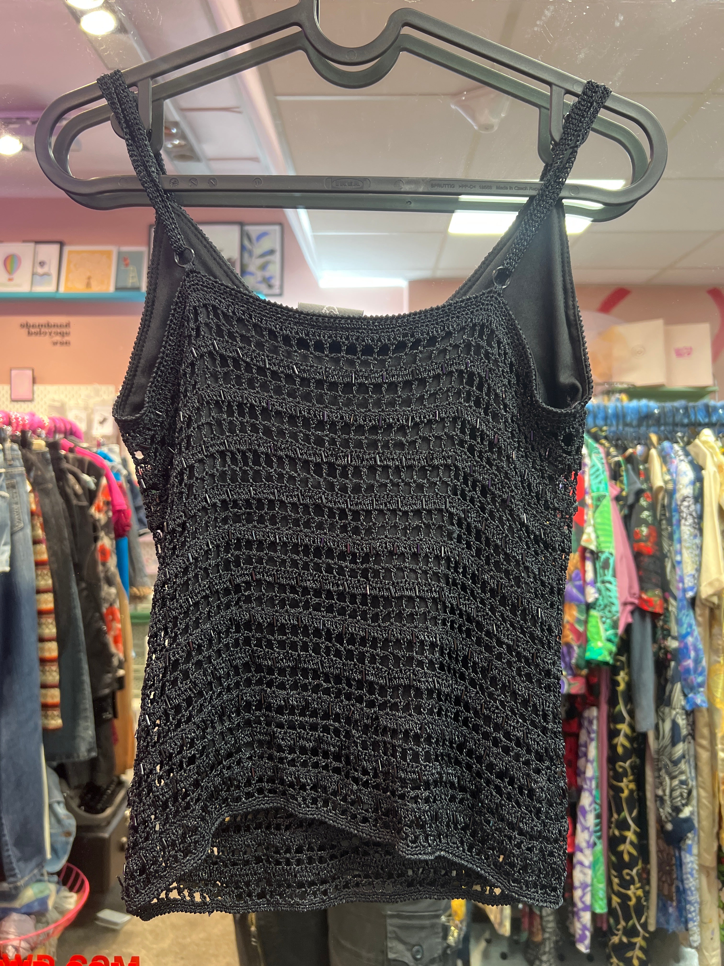 Crochet with beads top